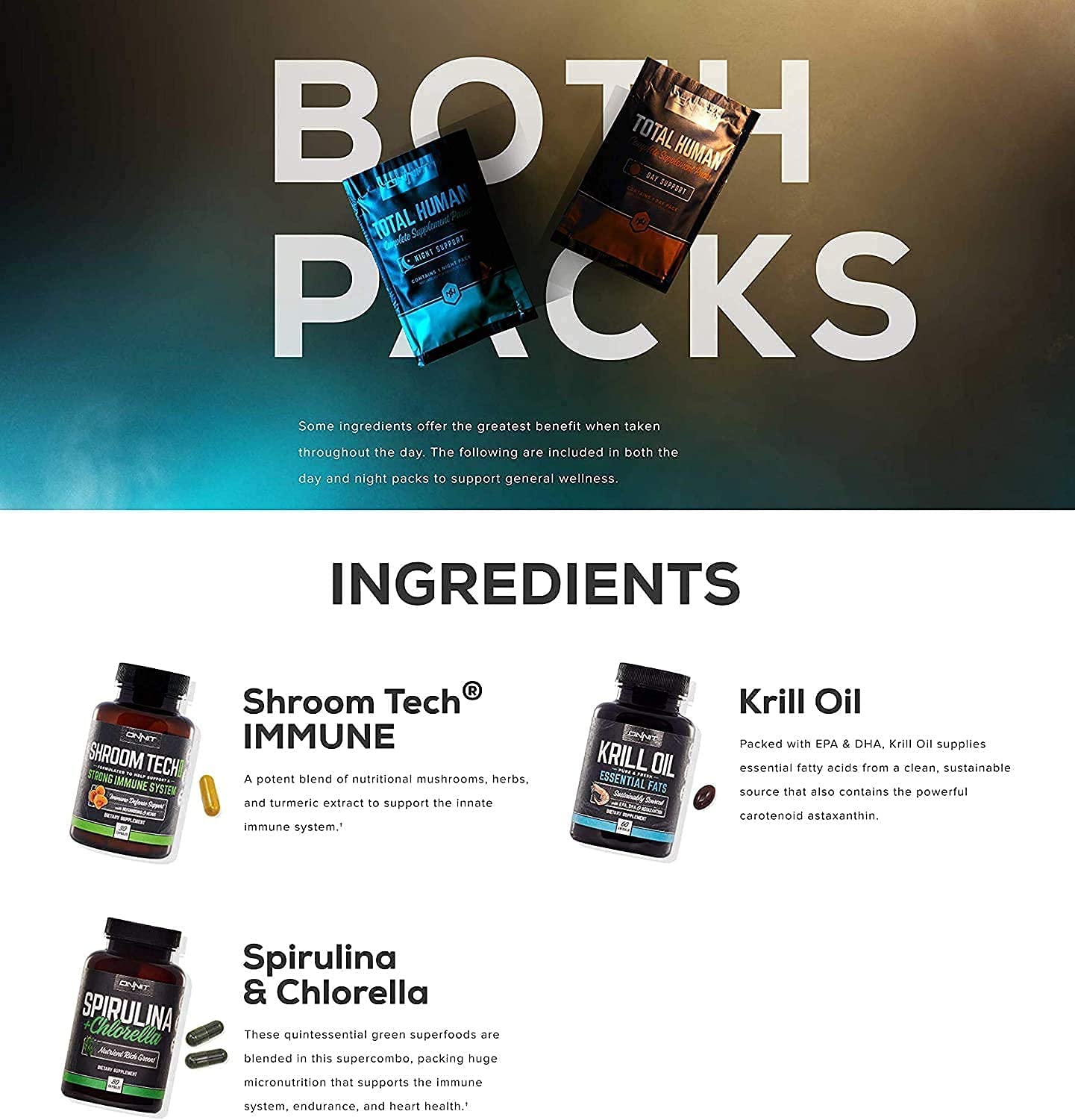 Foto 4 pulgar | Paquetes De Vitaminas Onnit Suministro Total Para El Día Y La Noche Para 7 Días - Venta Internacional.