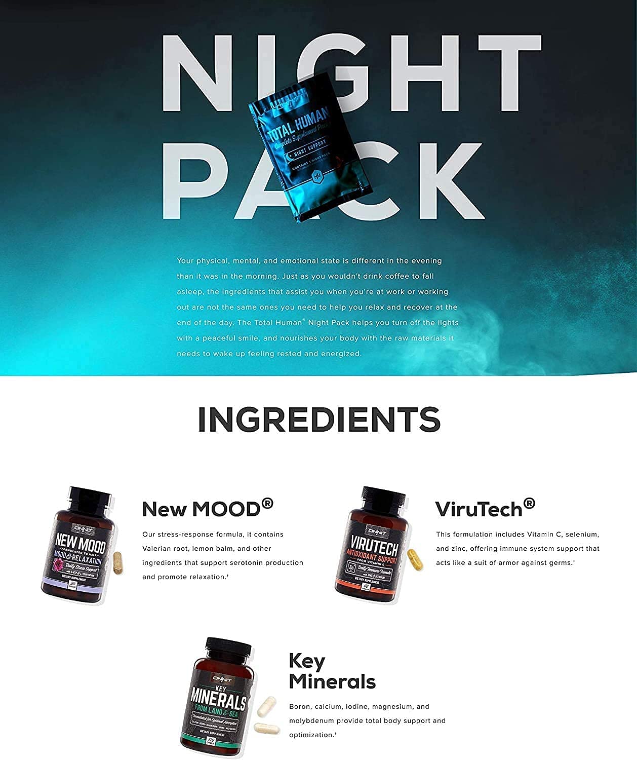 Foto 6 pulgar | Paquetes De Vitaminas Onnit Suministro Total Para El Día Y La Noche Para 7 Días - Venta Internacional.