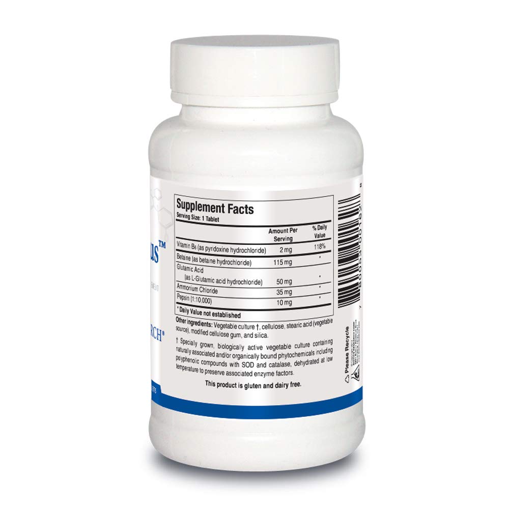 Foto 4 pulgar | Supplement Biotics Research Hcl Plus Apoya La Digestión, 90 Tabletas - Venta Internacional.