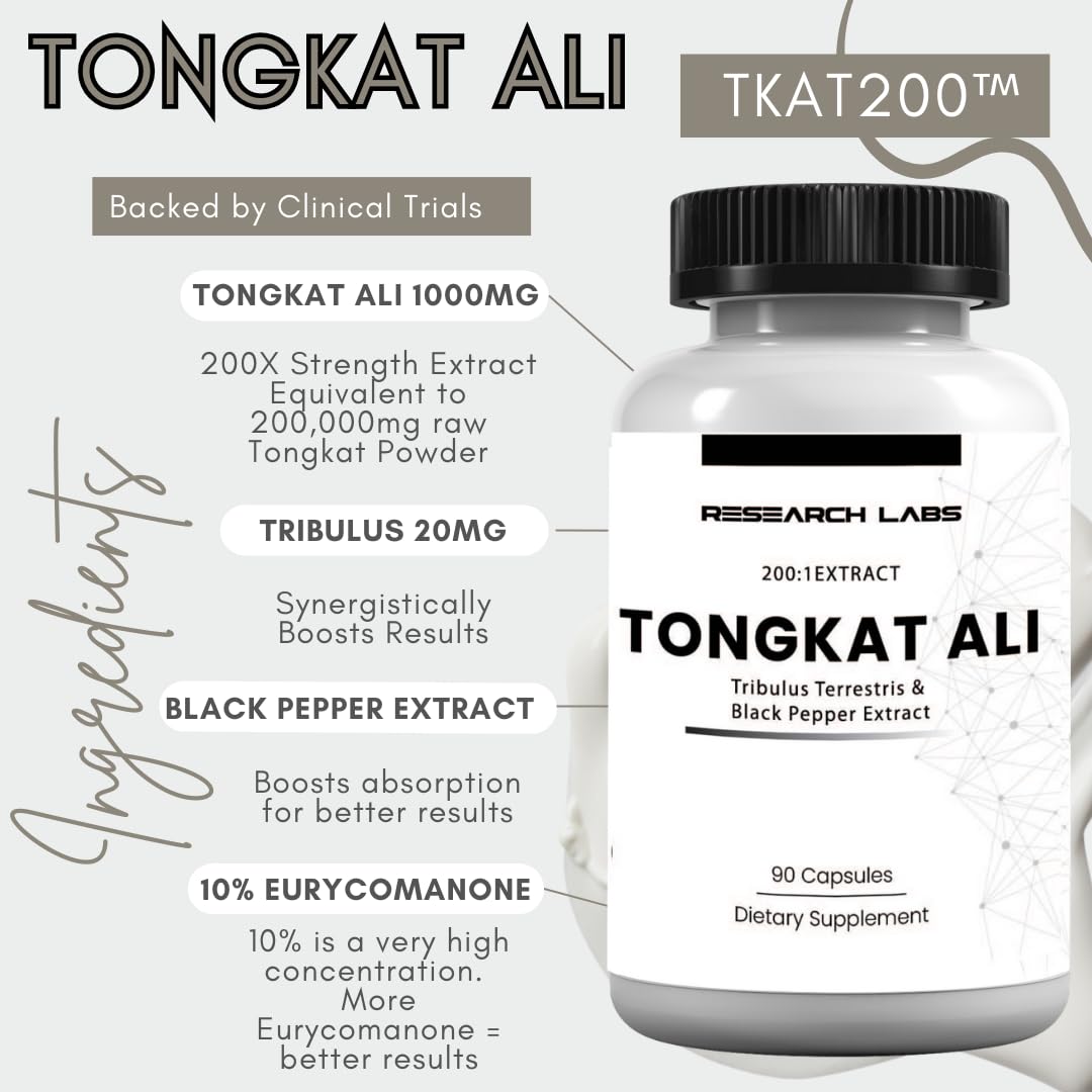 Foto 3 pulgar | Extracto De Longjack Tongkat Ali De Supplement Research Labs, 200 Ml - Venta Internacional.