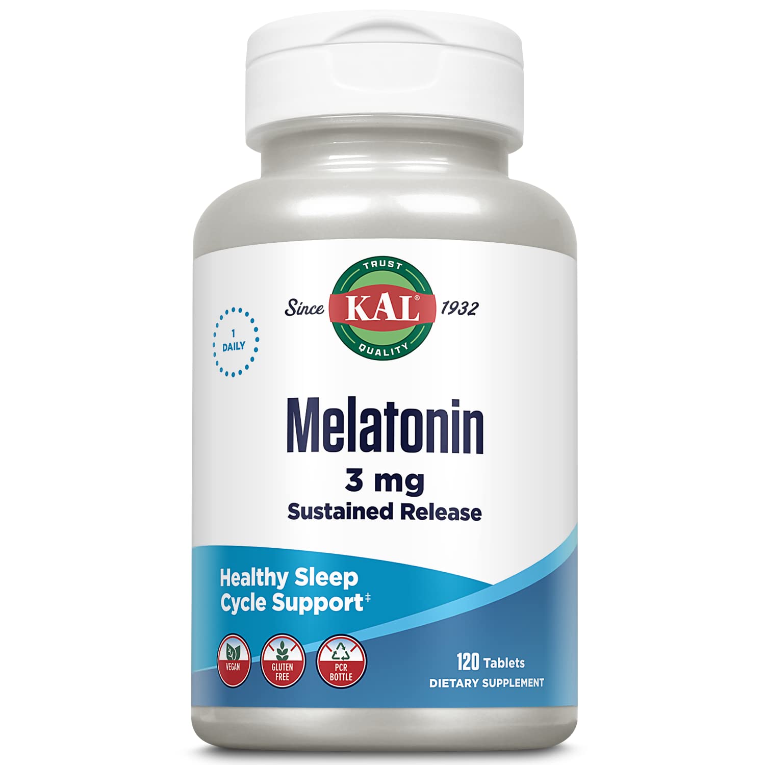 Foto 1 | Sleep Aid Kal Melatonina 3 Mg De Liberación Sostenida 120 Comprimidos - Venta Internacional.