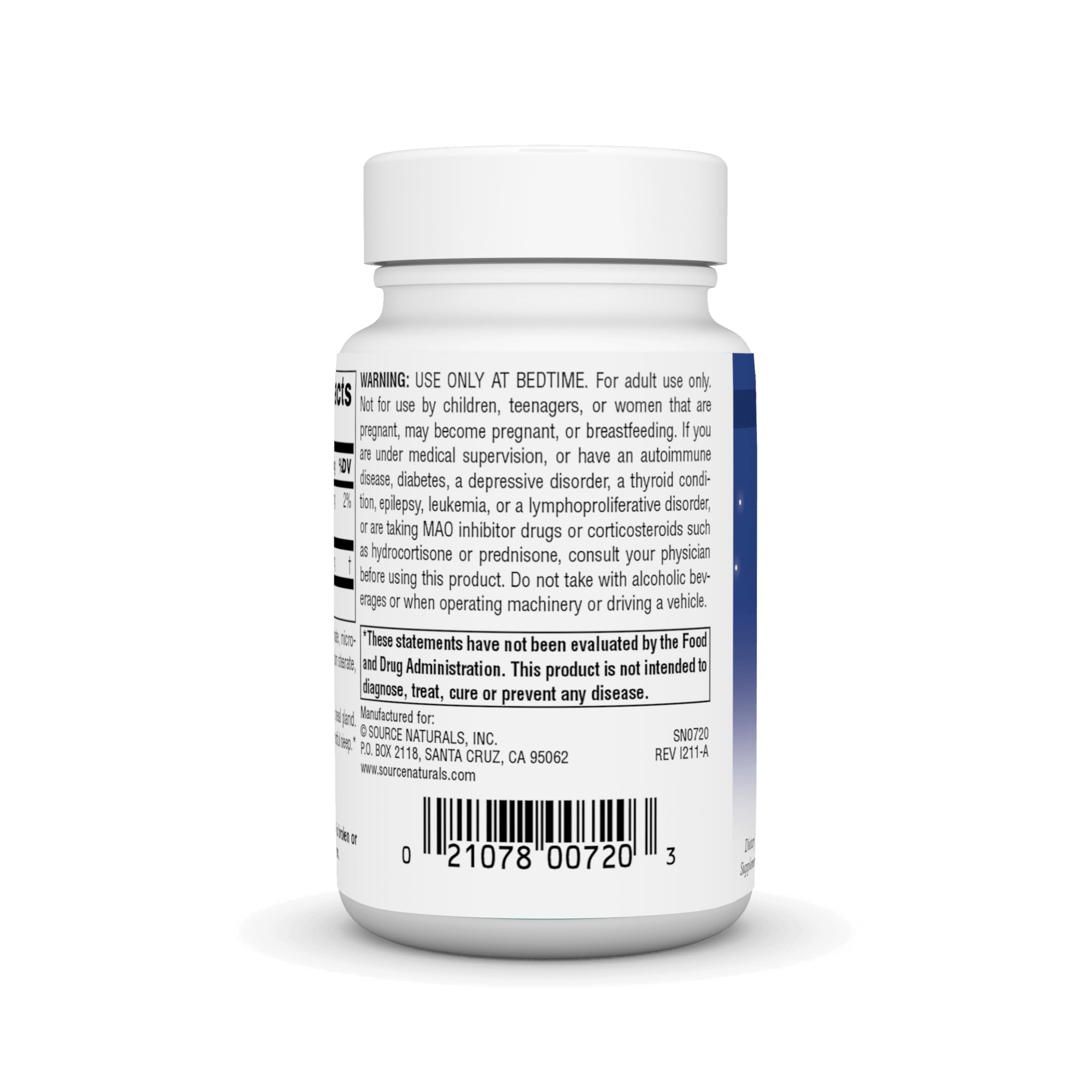 Foto 4 pulgar | Melatonina Supplement Source Naturals, 1 Mg, 200 Comprimidos - Venta Internacional.