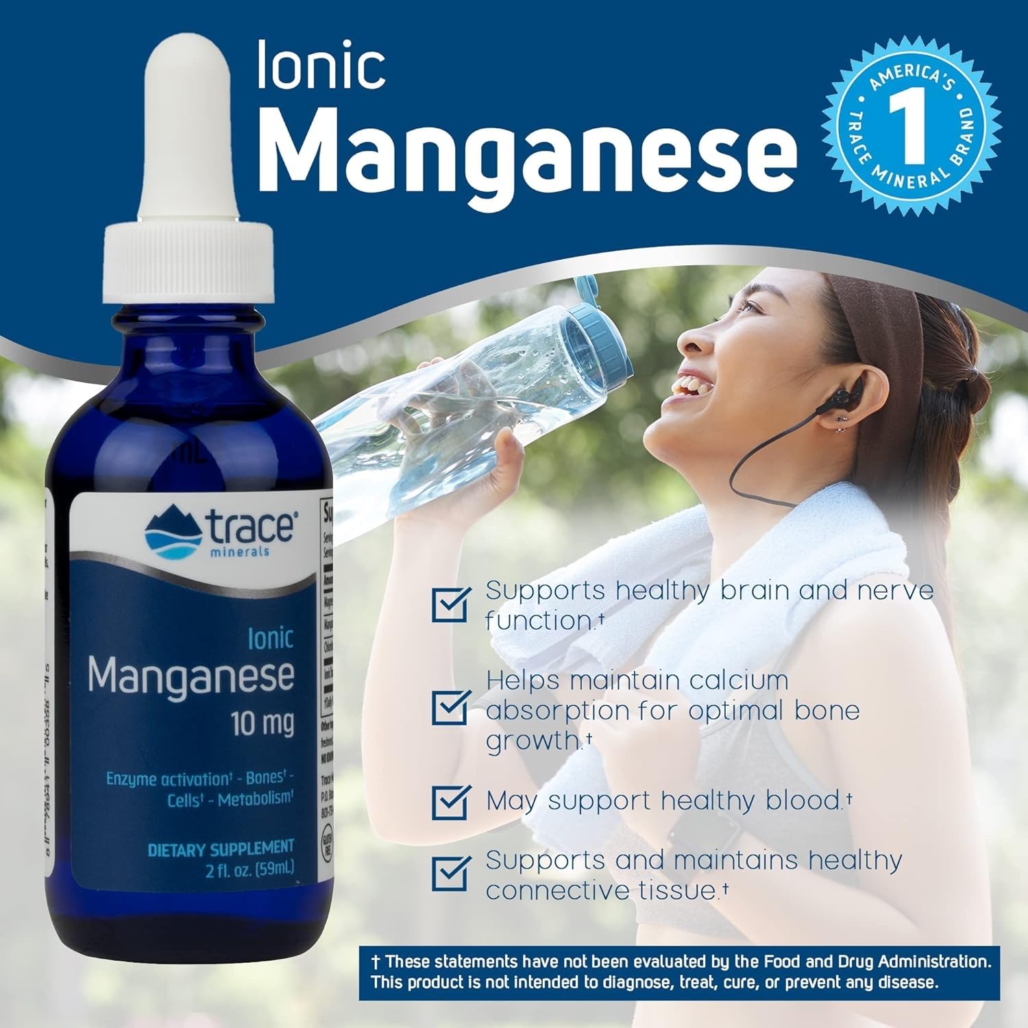 Foto 5 pulgar | Suplemento De Oligoelementos De Manganeso Iónico, 60 Ml - Venta Internacional.