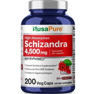 Foto 1 | Suplemento De Extracto De Bayas De Schizandra De Nusapure, 4500 Mg, 200 Cápsulas - Venta Internacional.