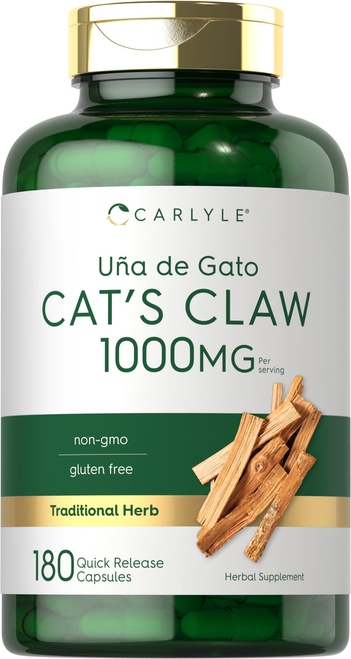 Foto 2 pulgar | Suplemento Carlyle Cat's Claw, Cápsulas De 1000 Mg, 180 Unidades - Venta Internacional.