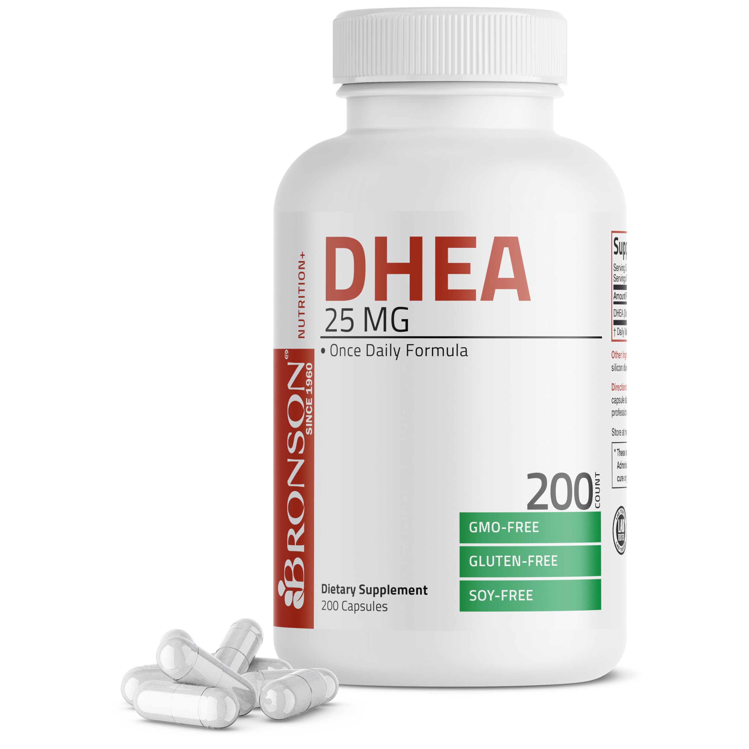 Foto 1 | Suplemento Bronson Dhea De 25 Mg, Fórmula Una Vez Al Día, 200 Cápsulas - Venta Internacional.