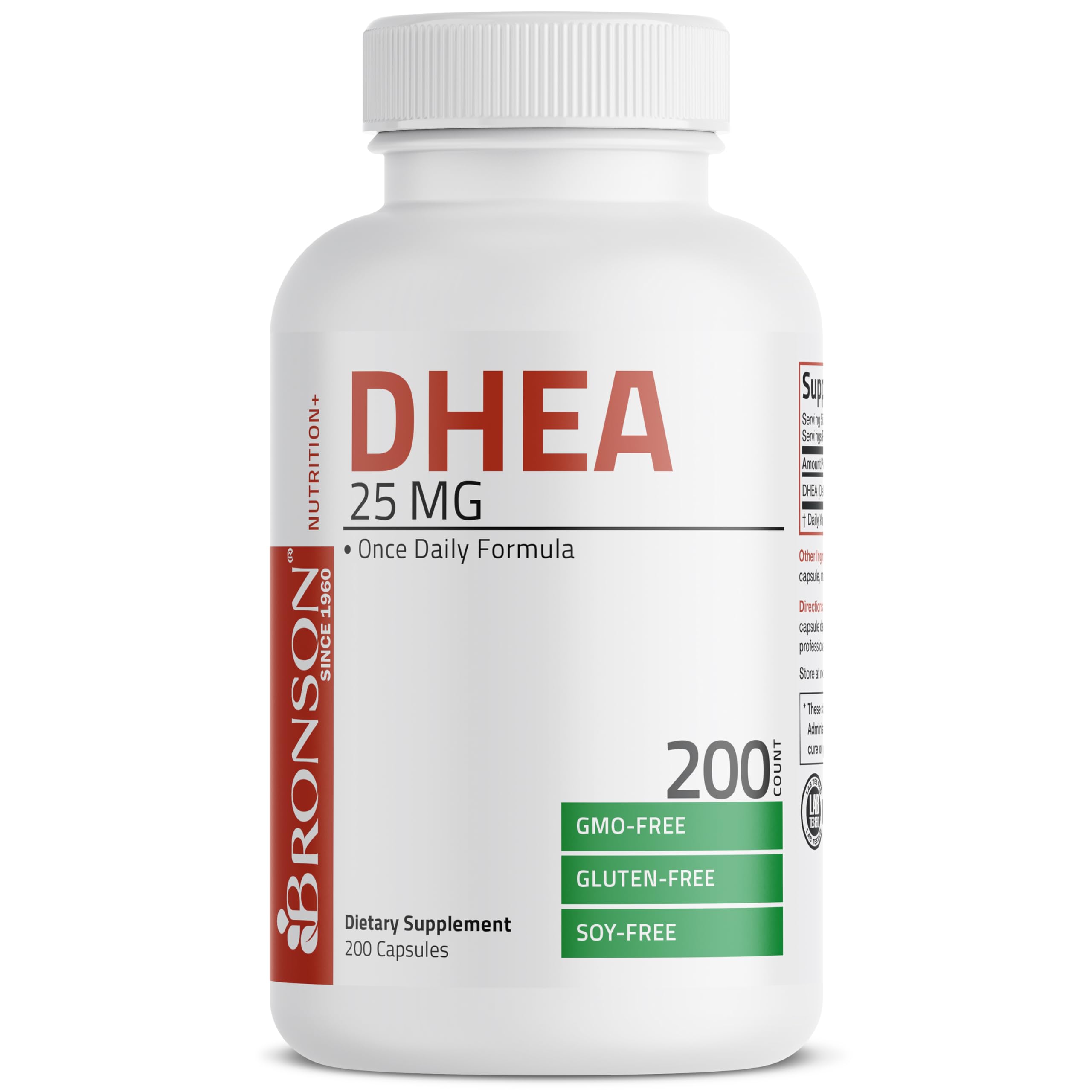 Foto 5 | Suplemento Bronson Dhea De 25 Mg, Fórmula Una Vez Al Día, 200 Cápsulas - Venta Internacional.