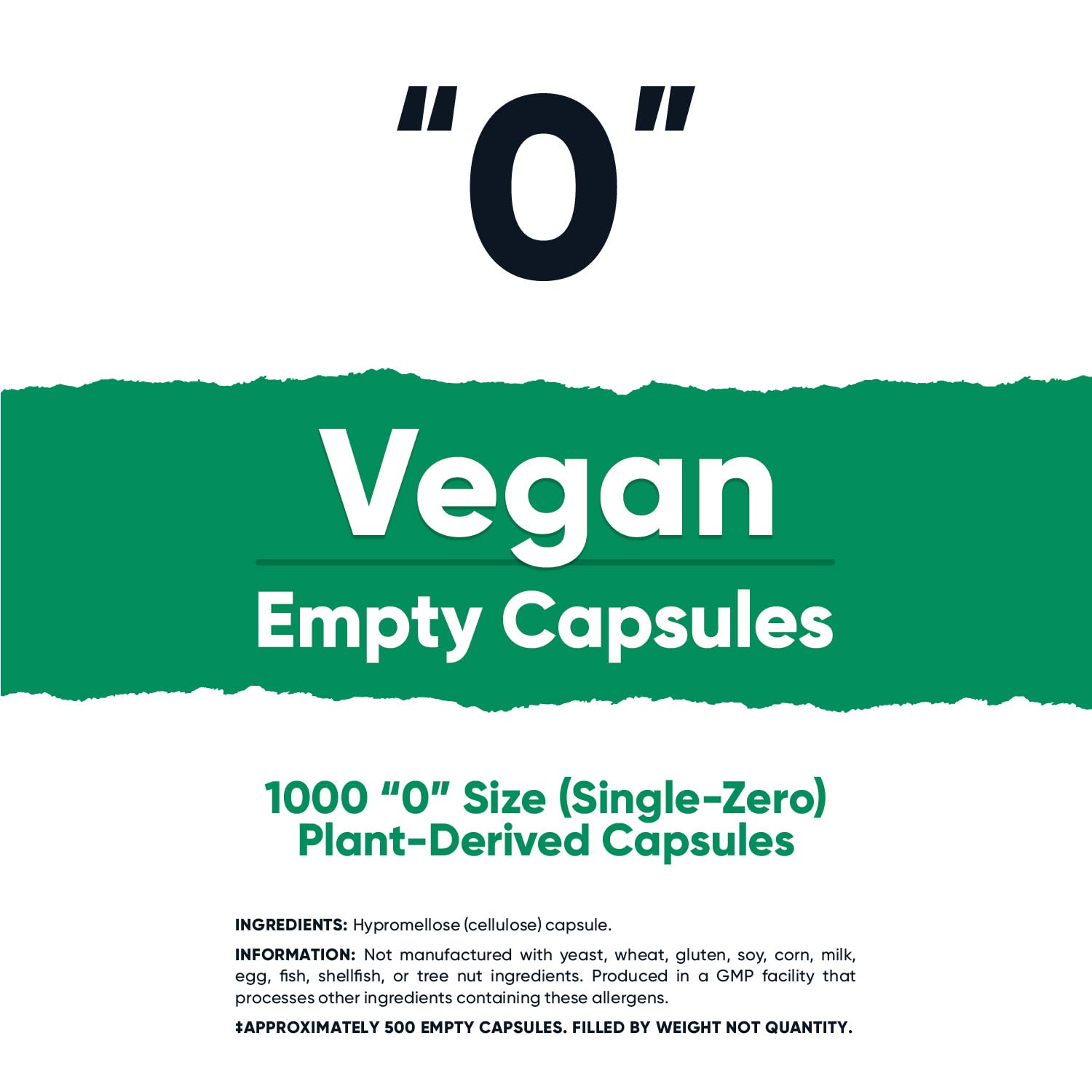 Foto 4 pulgar | Cápsulas Vacías Nutricost, Tamaño 0, Veganas, 1000 Cápsulas Transparentes - Venta Internacional.