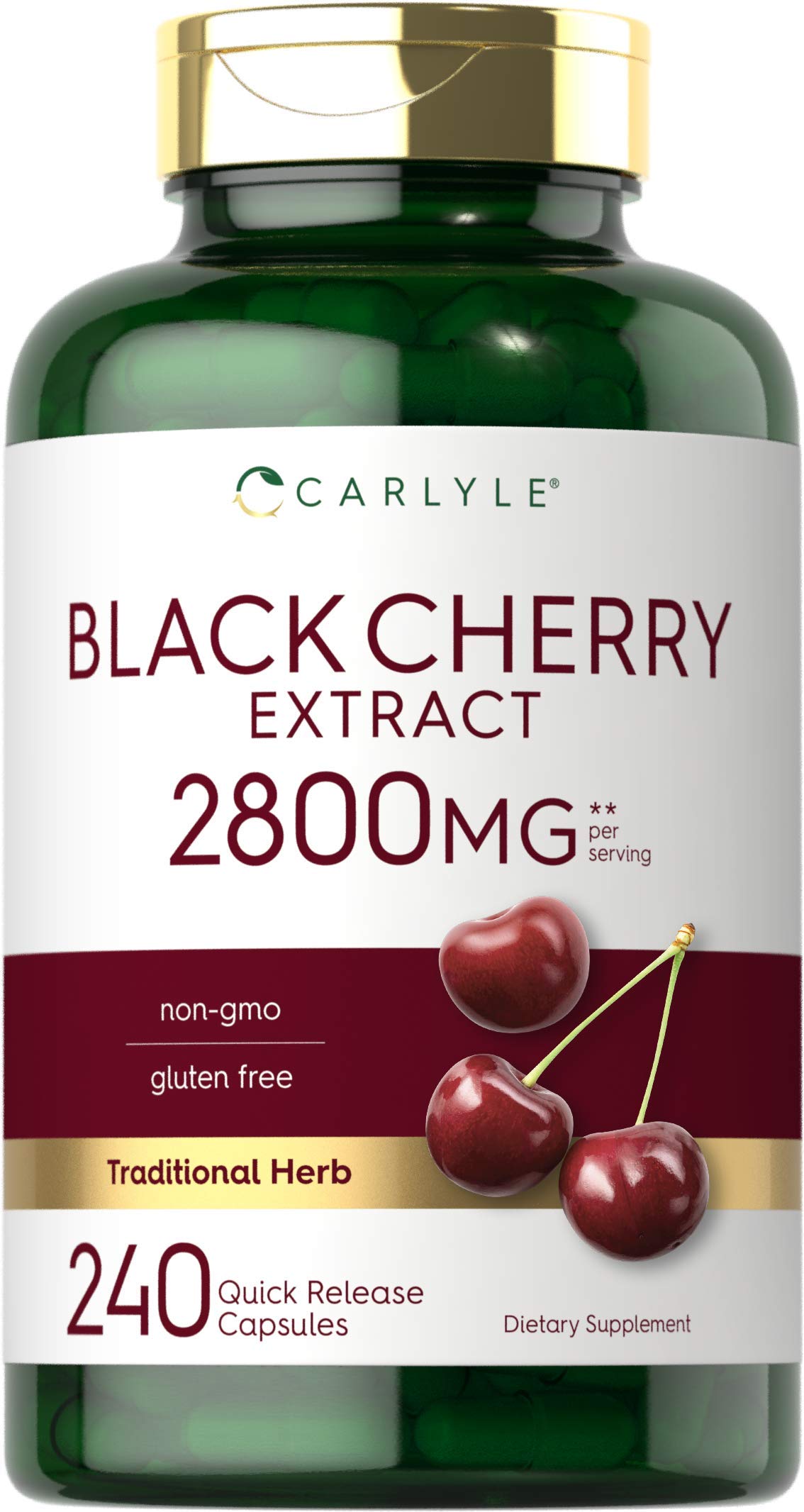 Foto 2 pulgar | Suplemento De Extracto De Cereza Negra De Carlyle 2800 Mg 240 Cápsulas - Venta Internacional.
