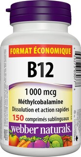 Foto 2 | Suplemento Webber Naturals De Vitamina B12 1000 Mcg 150 Comprimidos - Venta Internacional.