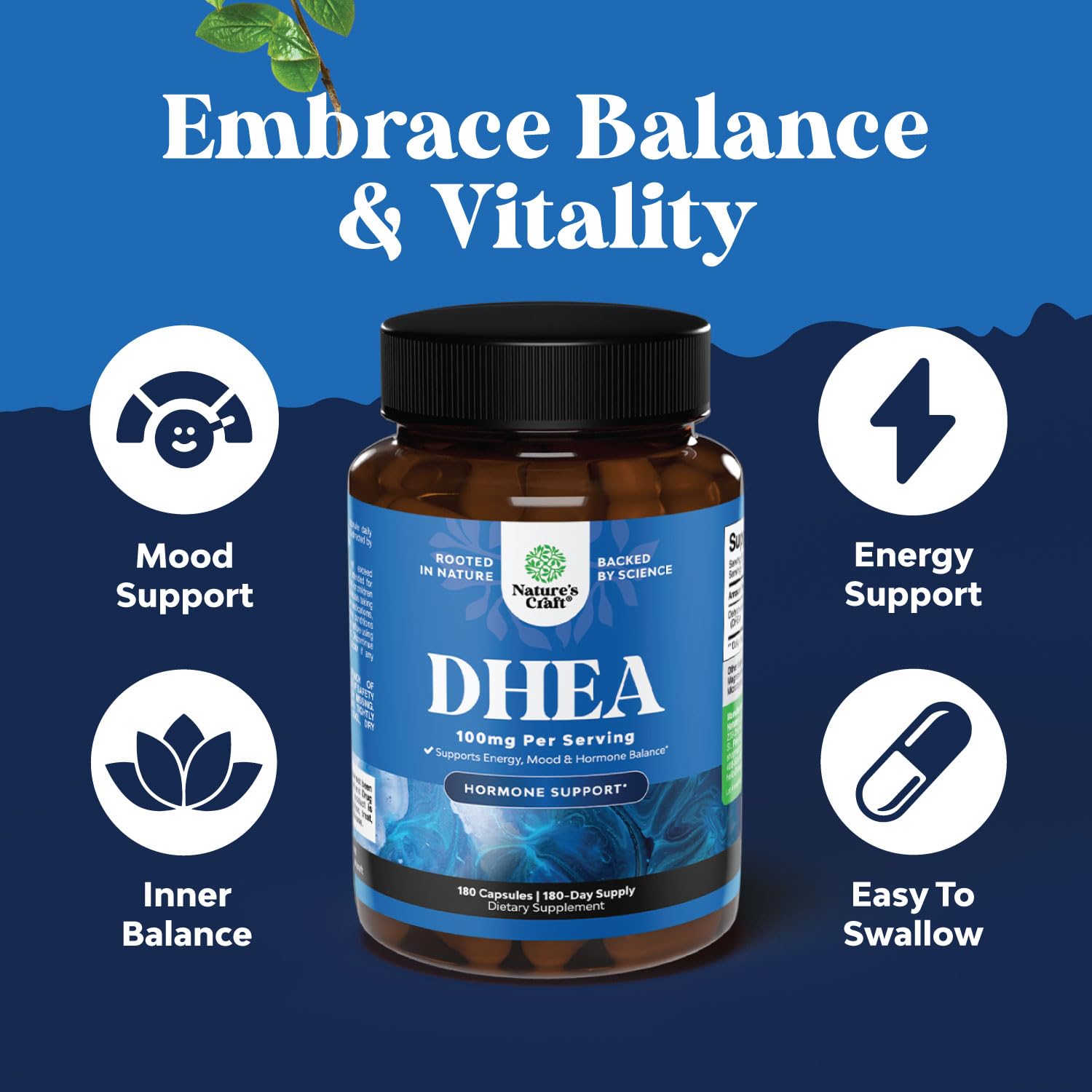 Foto 4 pulgar | Suplemento Natures Craft Dhea 100 Mg Para Hombres Y Mujeres - Venta Internacional.