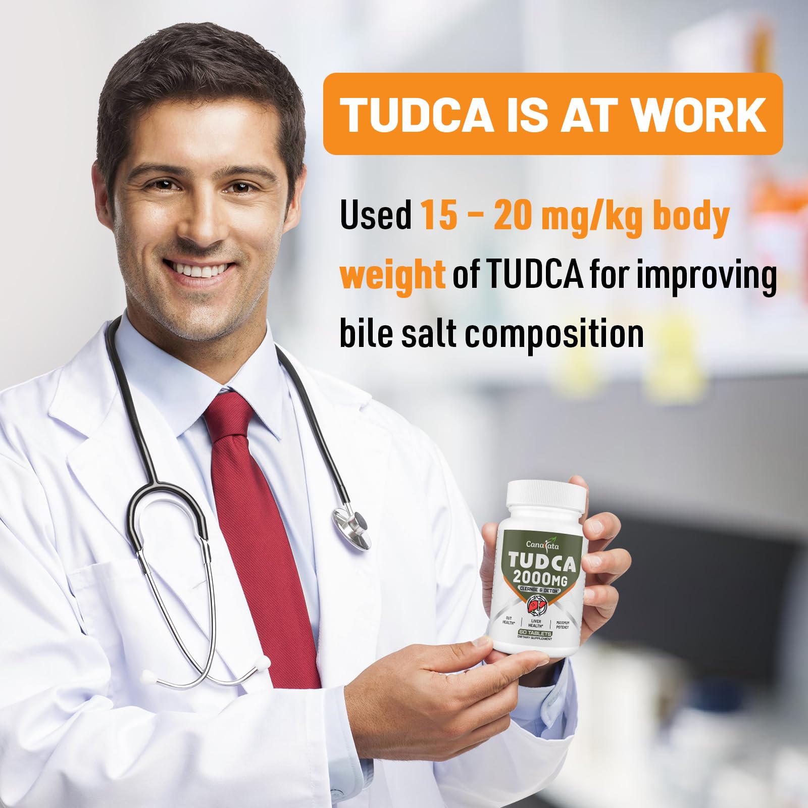 Foto 3 pulgar | Suplemento Canarata Tudca Liver, Tabletas De 2000 Mg, Suministro Para 60 Días - Venta Internacional.