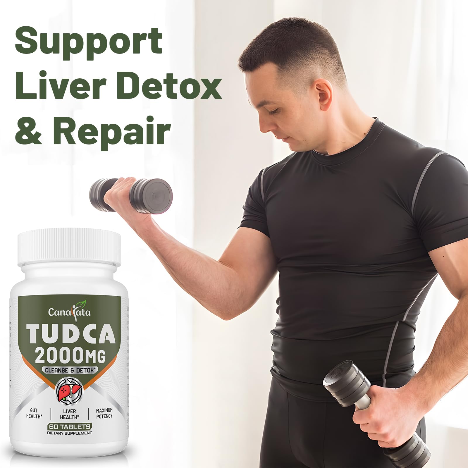 Foto 5 pulgar | Suplemento Canarata Tudca Liver, Tabletas De 2000 Mg, Suministro Para 60 Días - Venta Internacional.