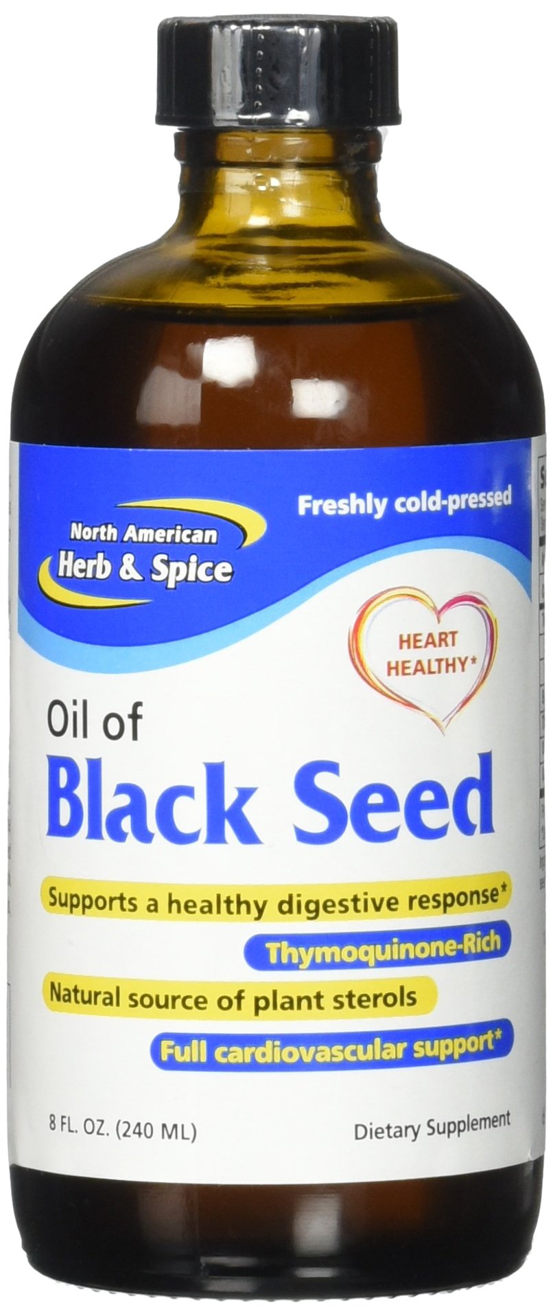 Foto 4 pulgar | Suplemento De Aceite De Semilla Negra North American Herb & Spice 240 Ml - Venta Internacional.