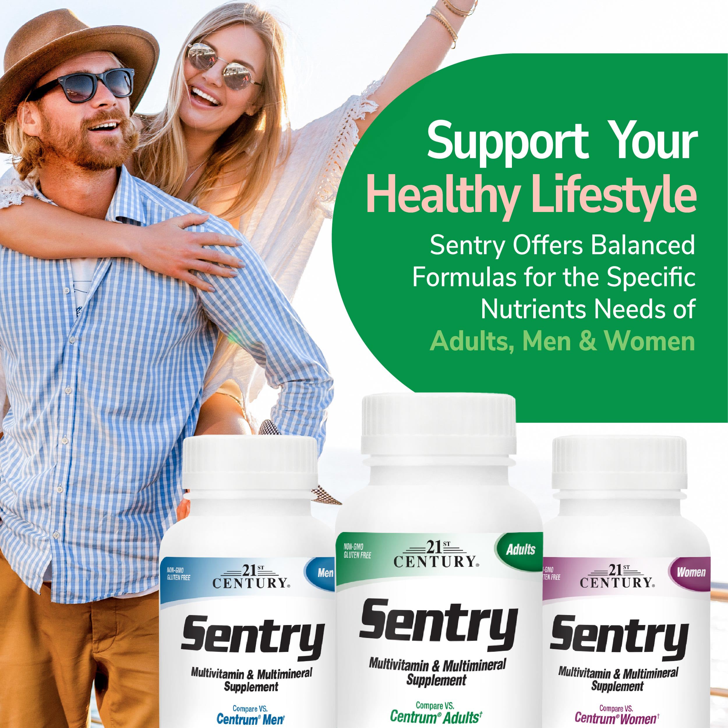 Foto 7 pulgar | Multivitamínico 21st Century Sentry 130 Comprimidos - Venta Internacional.