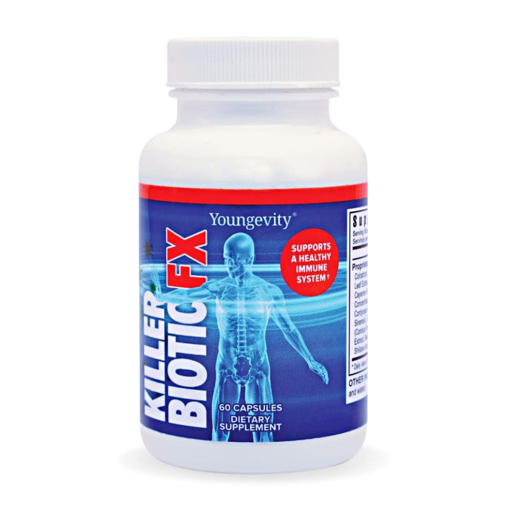 Foto 2 pulgar | Suplemento Youngevity Killer Biotic Fx Immune System 60 Cápsulas - Venta Internacional.