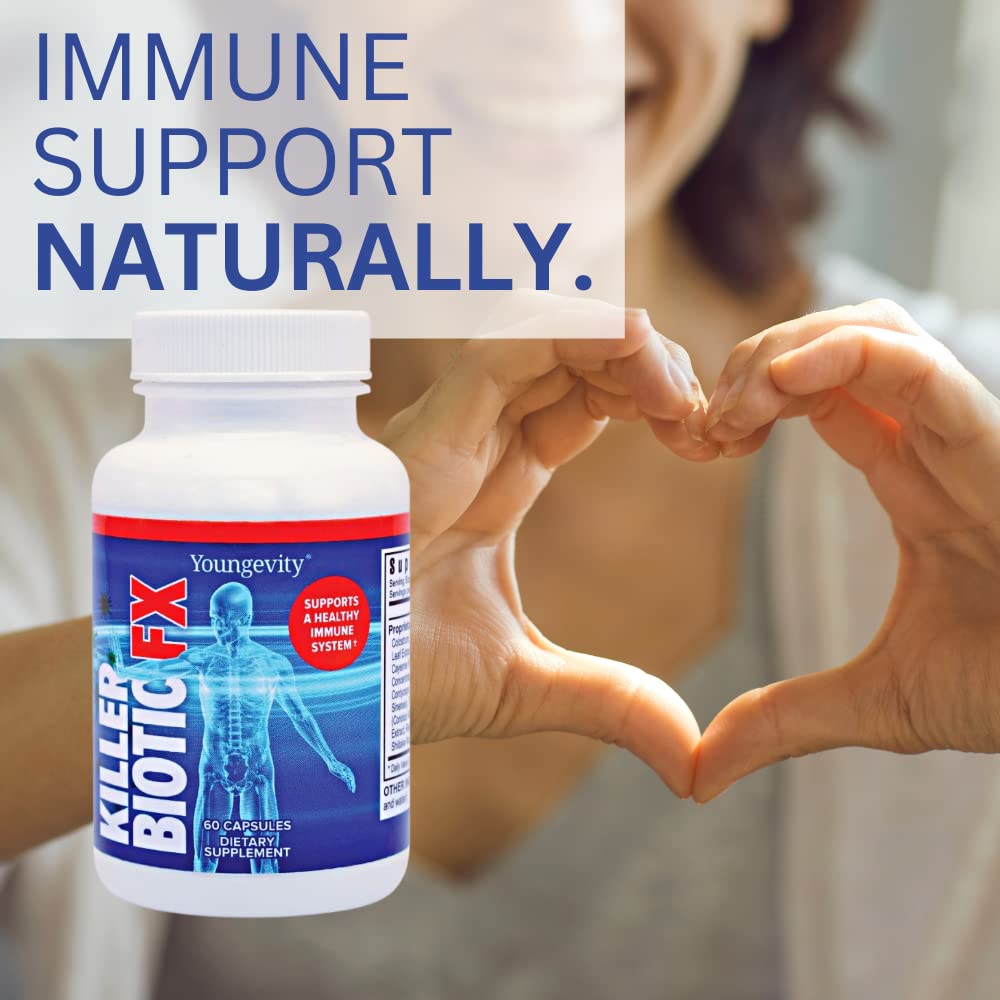 Foto 4 pulgar | Suplemento Youngevity Killer Biotic Fx Immune System 60 Cápsulas - Venta Internacional.
