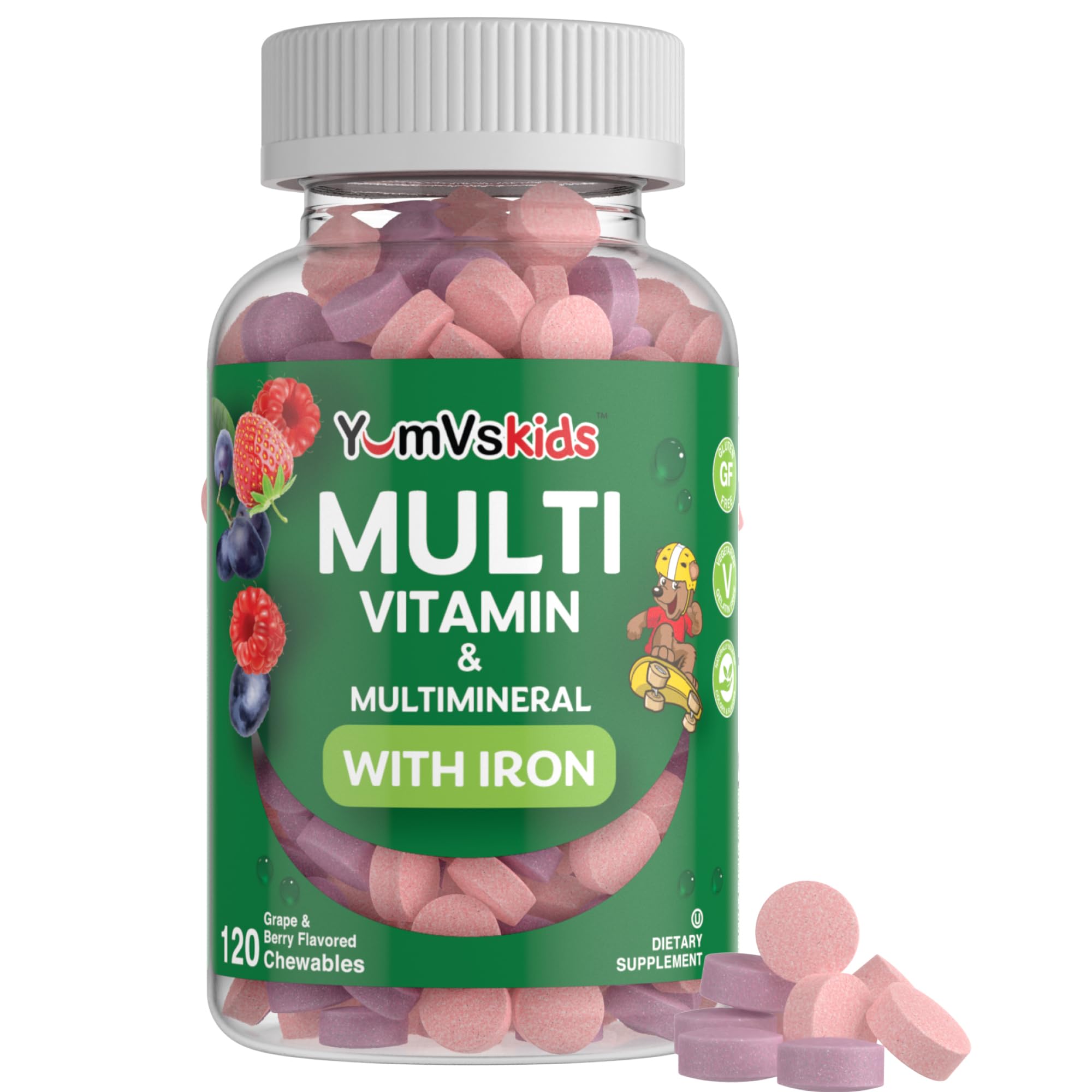 Foto 2 pulgar | Multivitamínico Yumvs Complete Kids Con Hierro 120 Comprimidos - Venta Internacional.