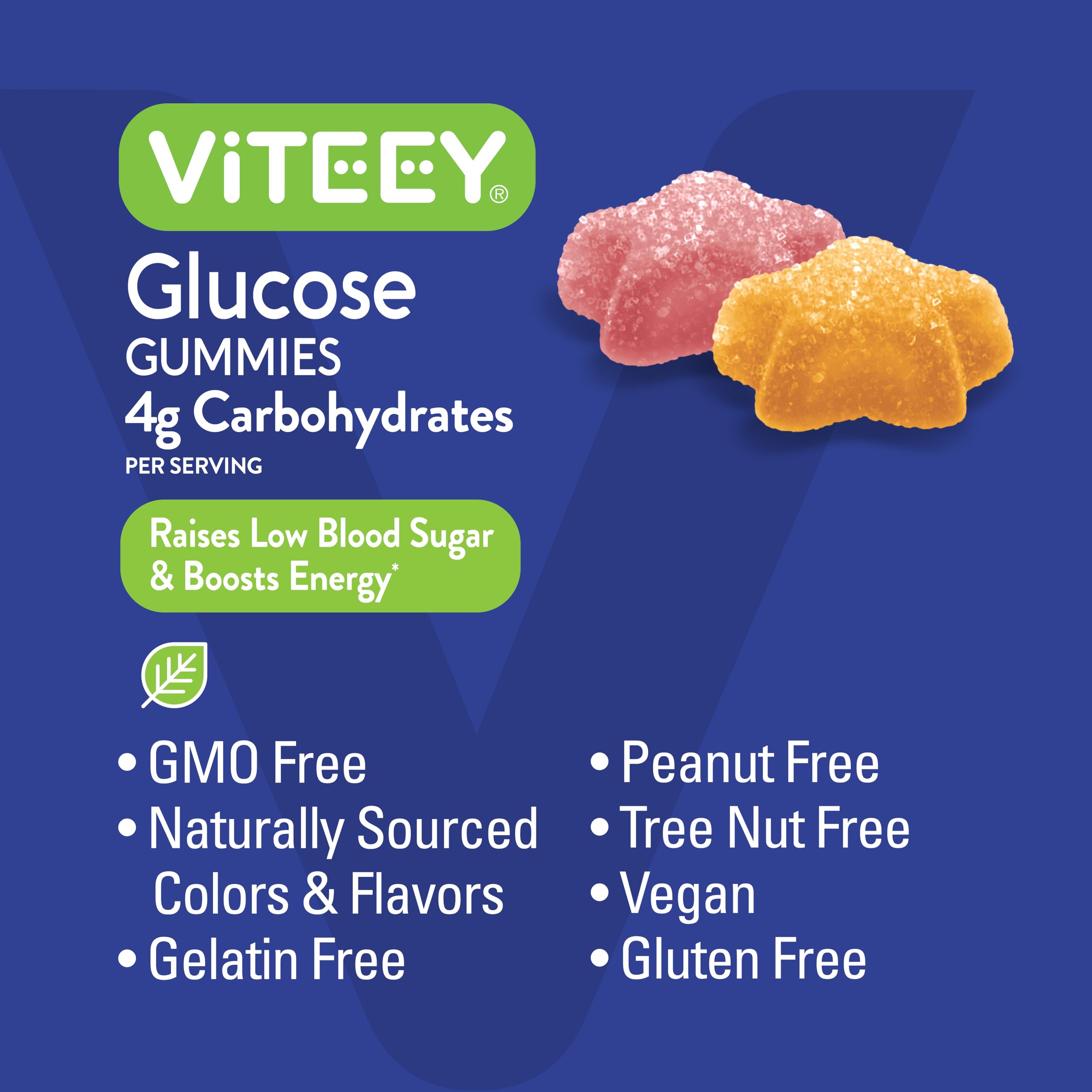 Foto 6 pulgar | Gominolas De Glucosa Viteey, 60 Gomitas, Suministro Para 1 Mes, Veganas - Venta Internacional.