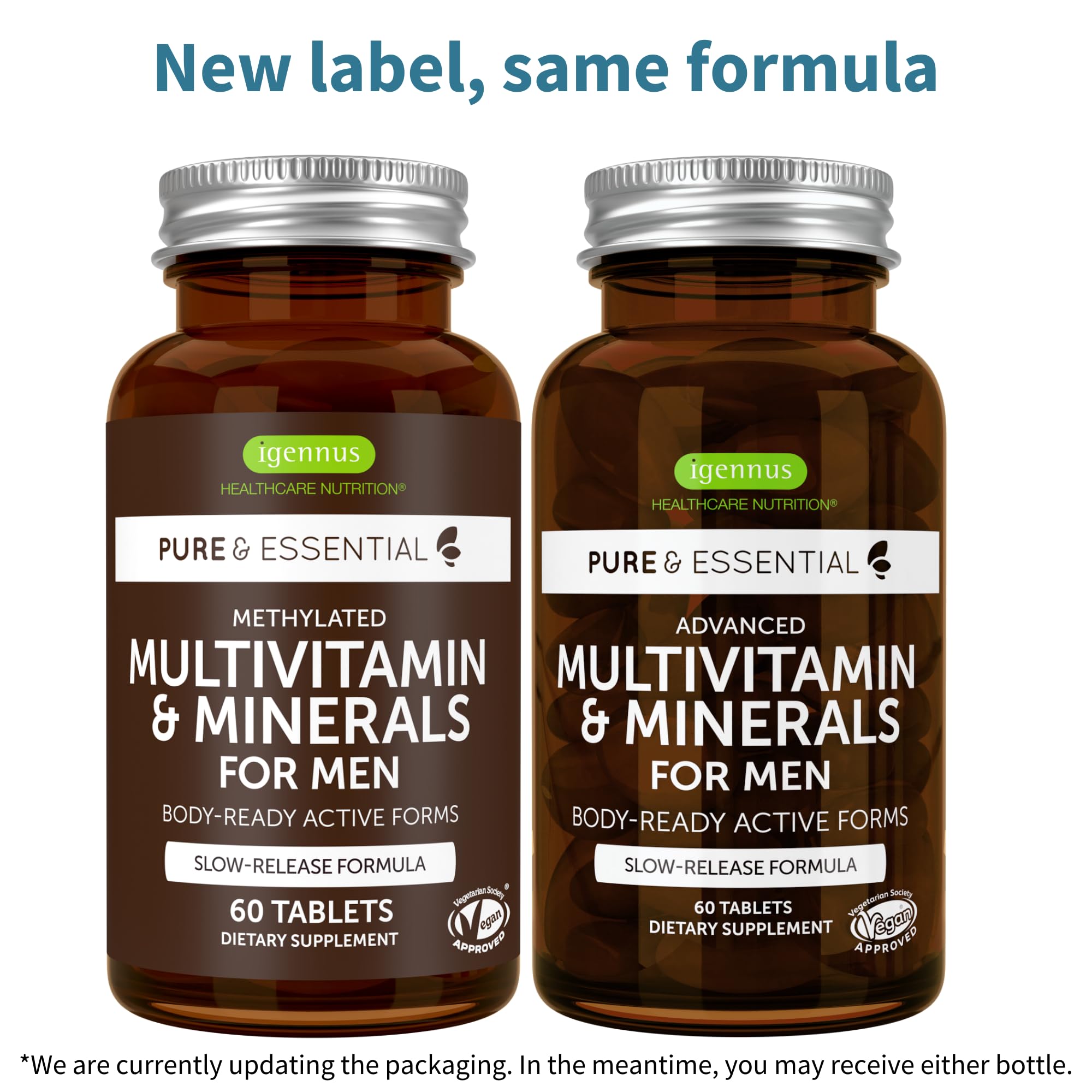 Foto 2 | Multivitamínico Metilado Para Hombres Supplement Igennus 60 Comprimidos - Venta Internacional.