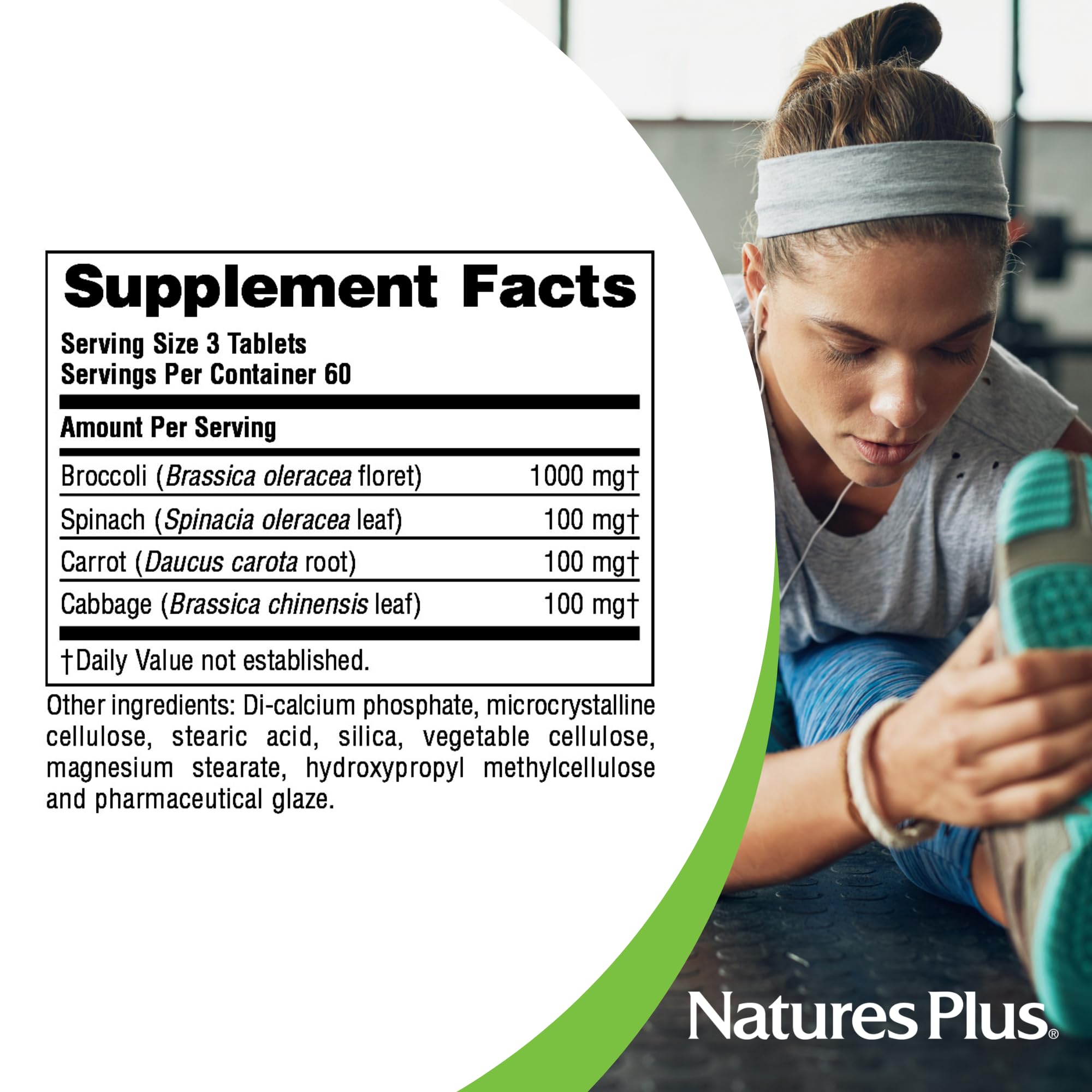 Foto 6 pulgar | Suplemento Naturesplus De Verduras Mixtas 180 Tabletas - Venta Internacional.