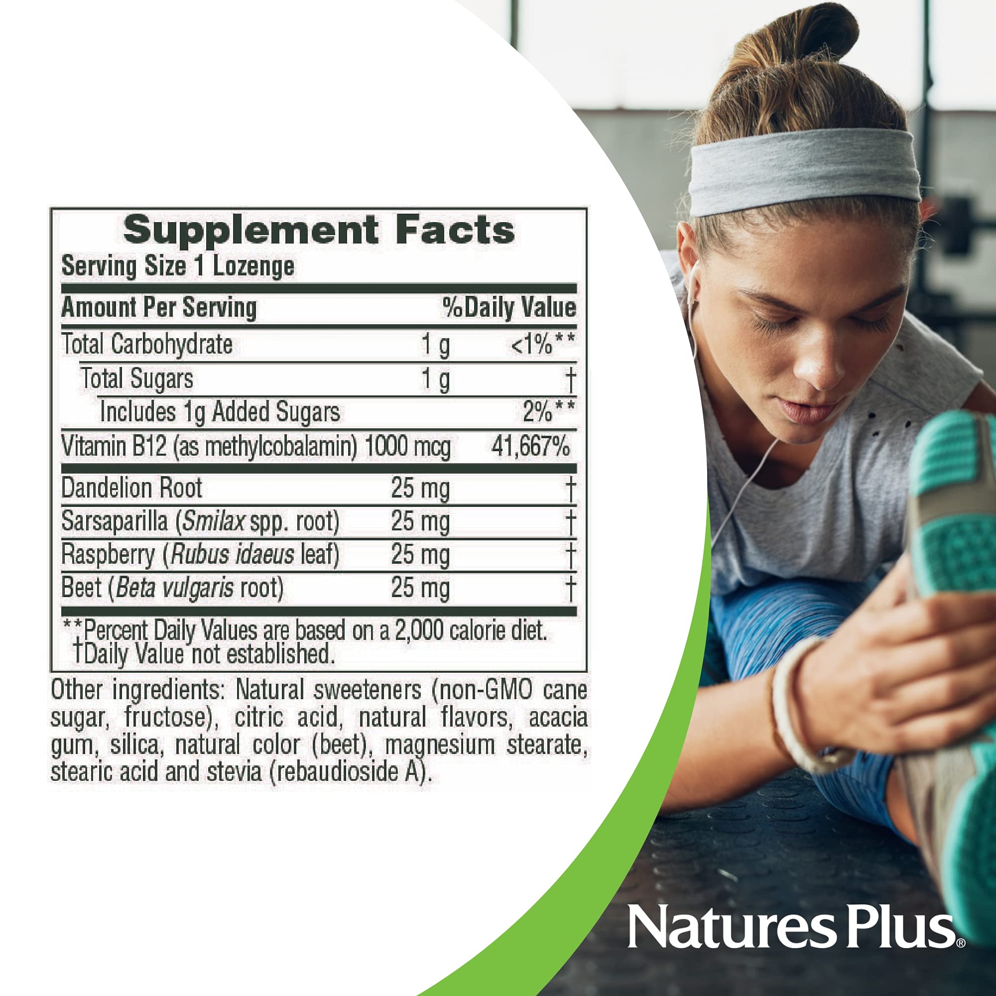 Foto 6 pulgar | Suplemento Natures Plus, Pastillas De Hierbas B12, 1000 Mcg, 30 Unidades - Venta Internacional.