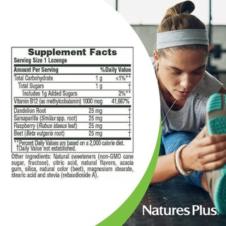 Foto 5 | Suplemento Natures Plus, Pastillas De Hierbas B12, 1000 Mcg, 30 Unidades - Venta Internacional.
