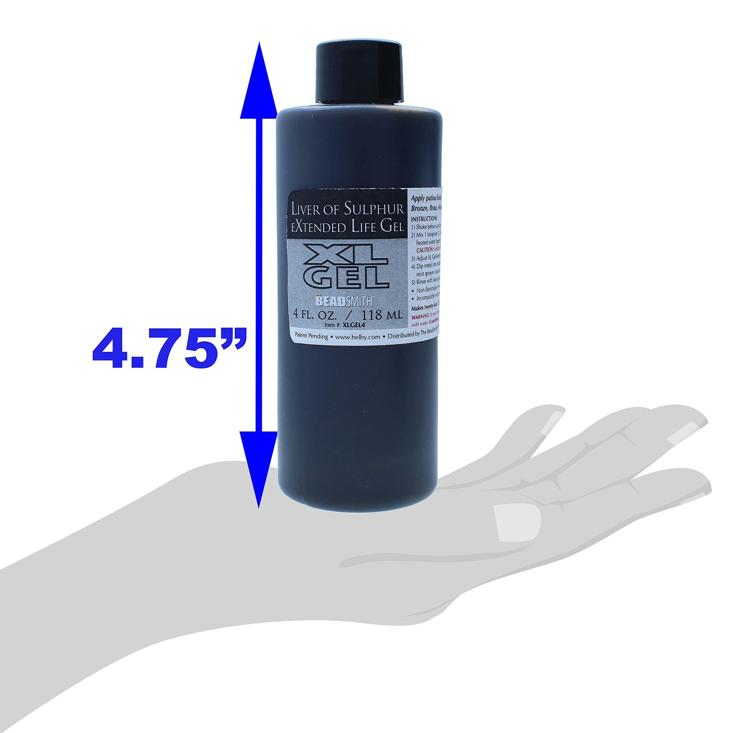 Foto 6 pulgar | Patina Gel The Beadsmith Xl, Gel Para Hígado De Azufre, Botella De 118 Ml - Venta Internacional.