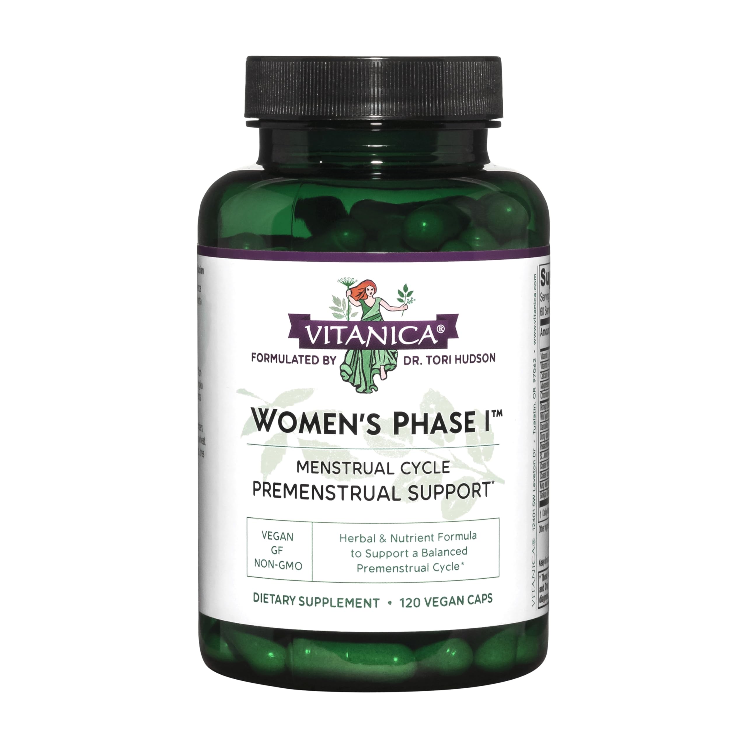 Suplemento Vitanica Phase I Women's Premenstrual Support 120 Cápsulas - Venta Internacional.