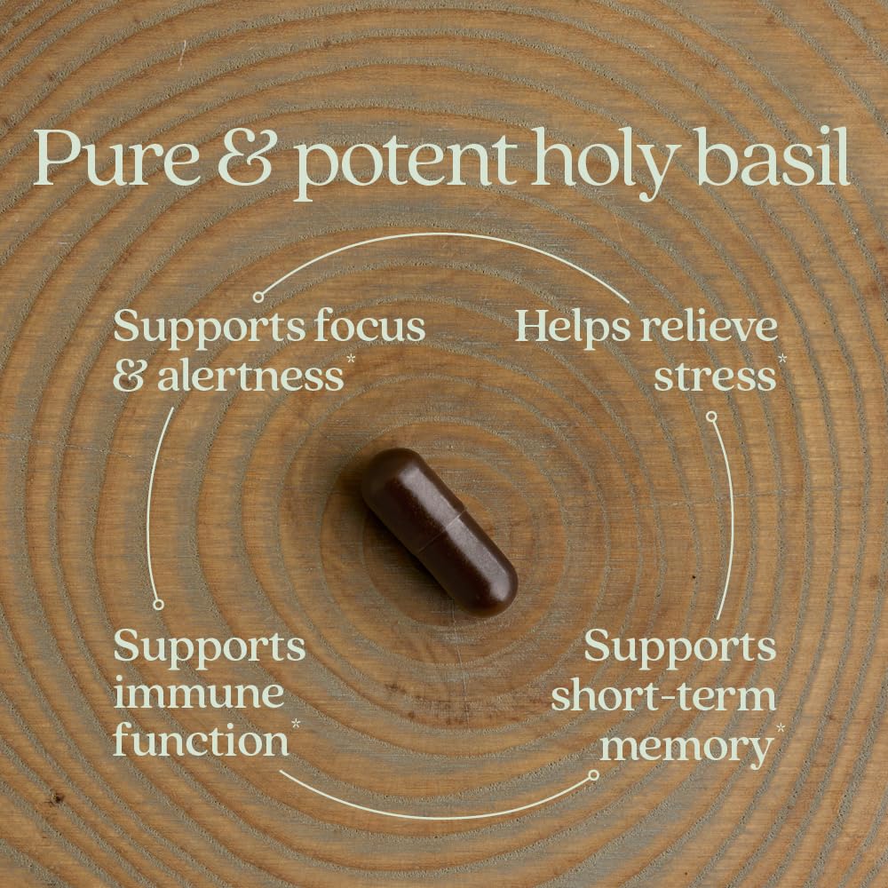 Foto 4 pulgar | Suplemento New Chapter Stress Relief Holy Basil 30 Cápsulas - Venta Internacional.