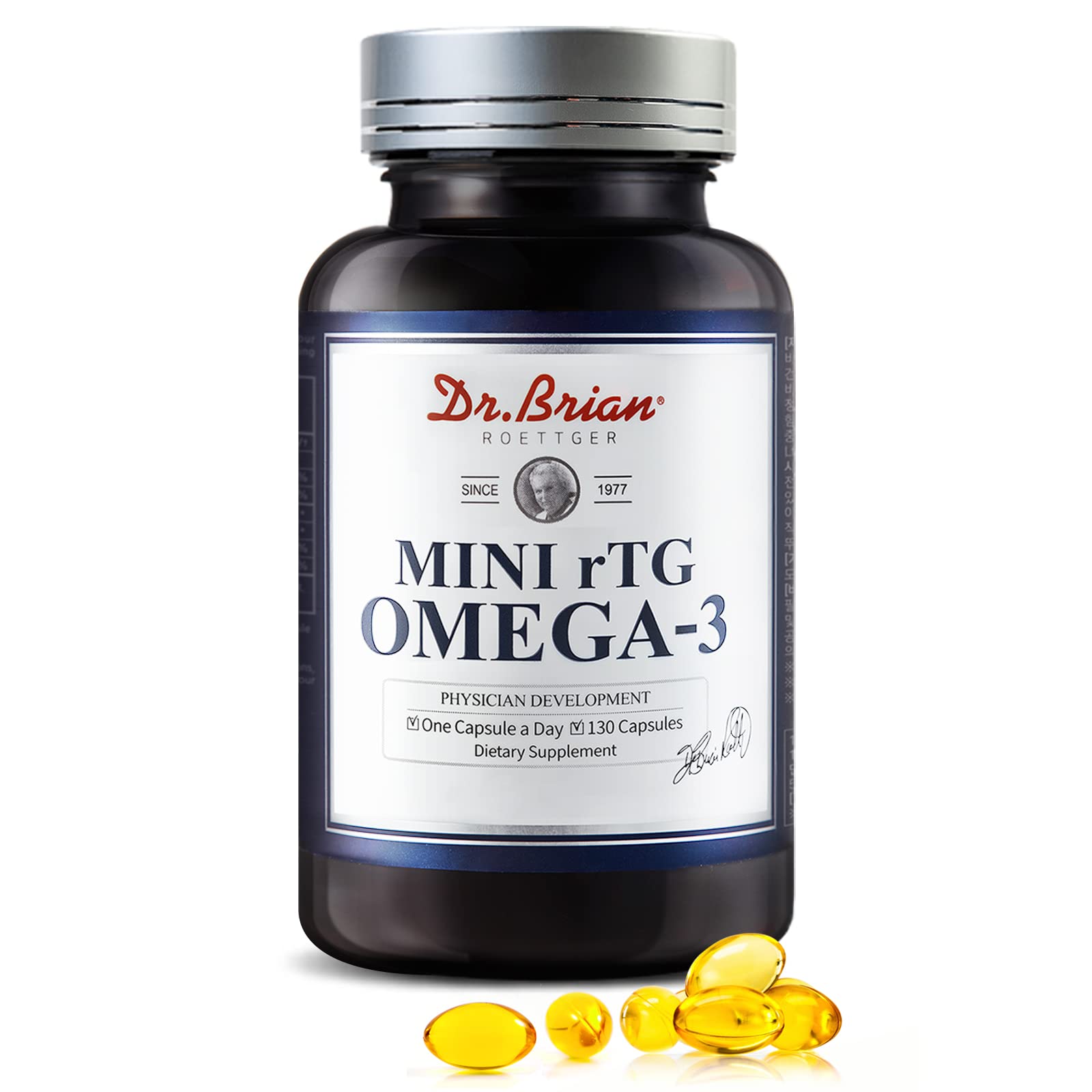 Foto 1 | Suplemento De Aceite De Pescado Dr. Brian 130 Cápsulas Blandas Con Vitamina D E Epa/dha - Venta Internacional.