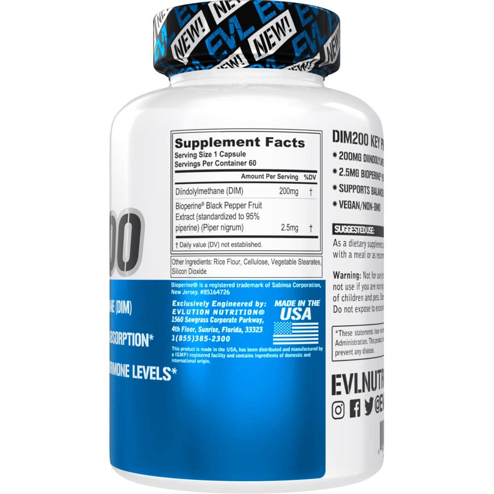 Foto 2 | Suplemento Evl De Diindolilmetano De 200 Mg Para El Equilibrio Hormonal Masculino - Venta Internacional.