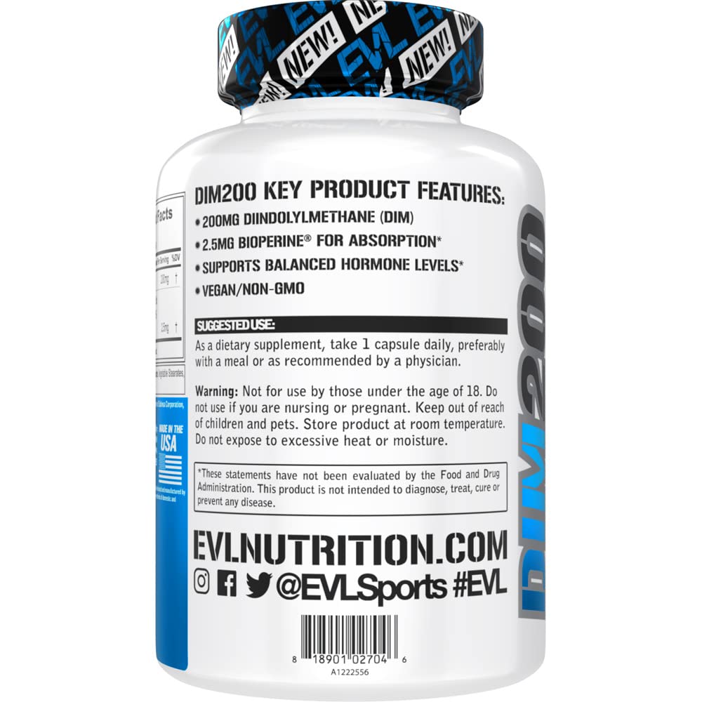 Foto 4 pulgar | Suplemento Evl De Diindolilmetano De 200 Mg Para El Equilibrio Hormonal Masculino - Venta Internacional.