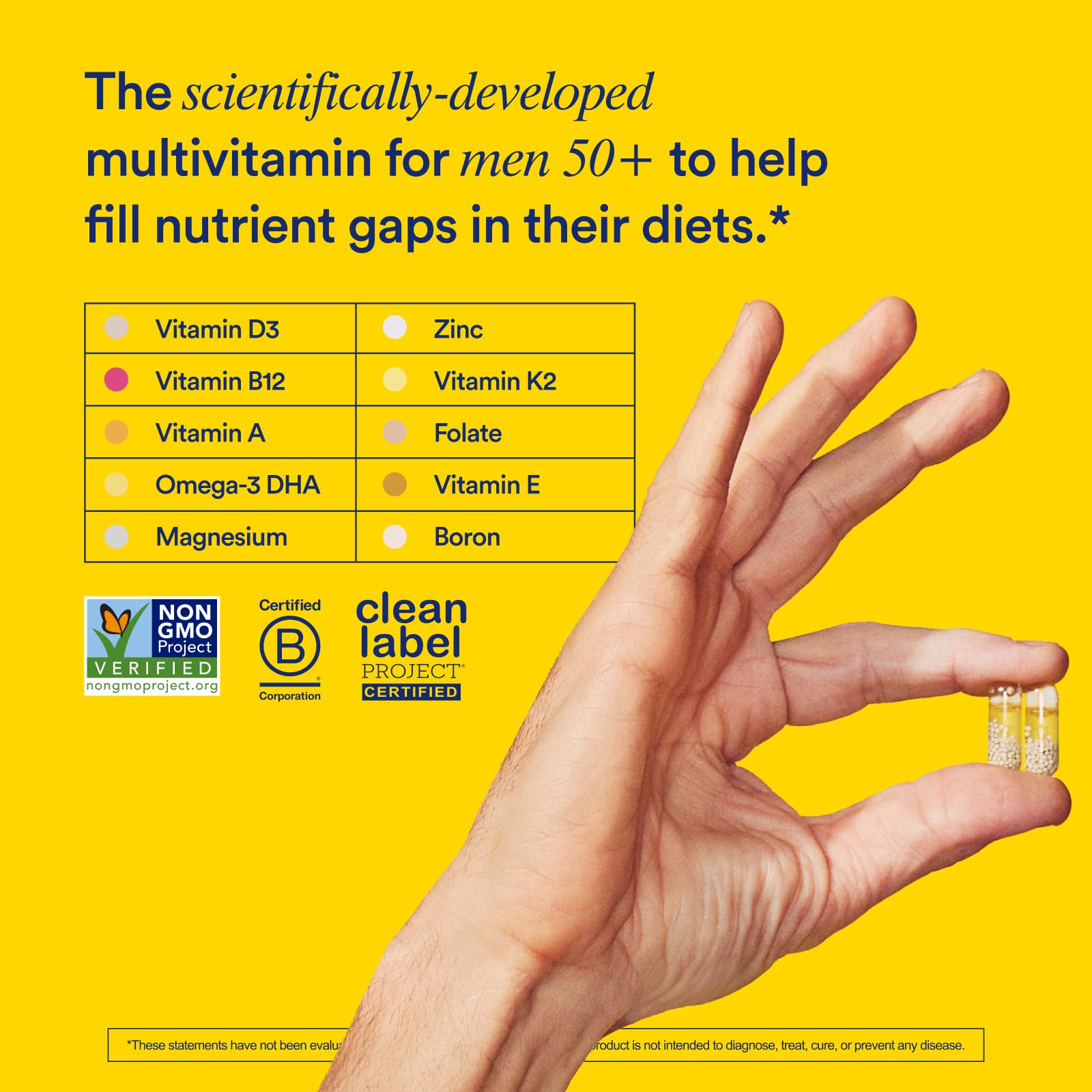 Foto 3 pulgar | Multivitamin Ritual Essential Para Hombres Mayores De 50 Años 60 Cápsulas Veganas - Venta Internacional.