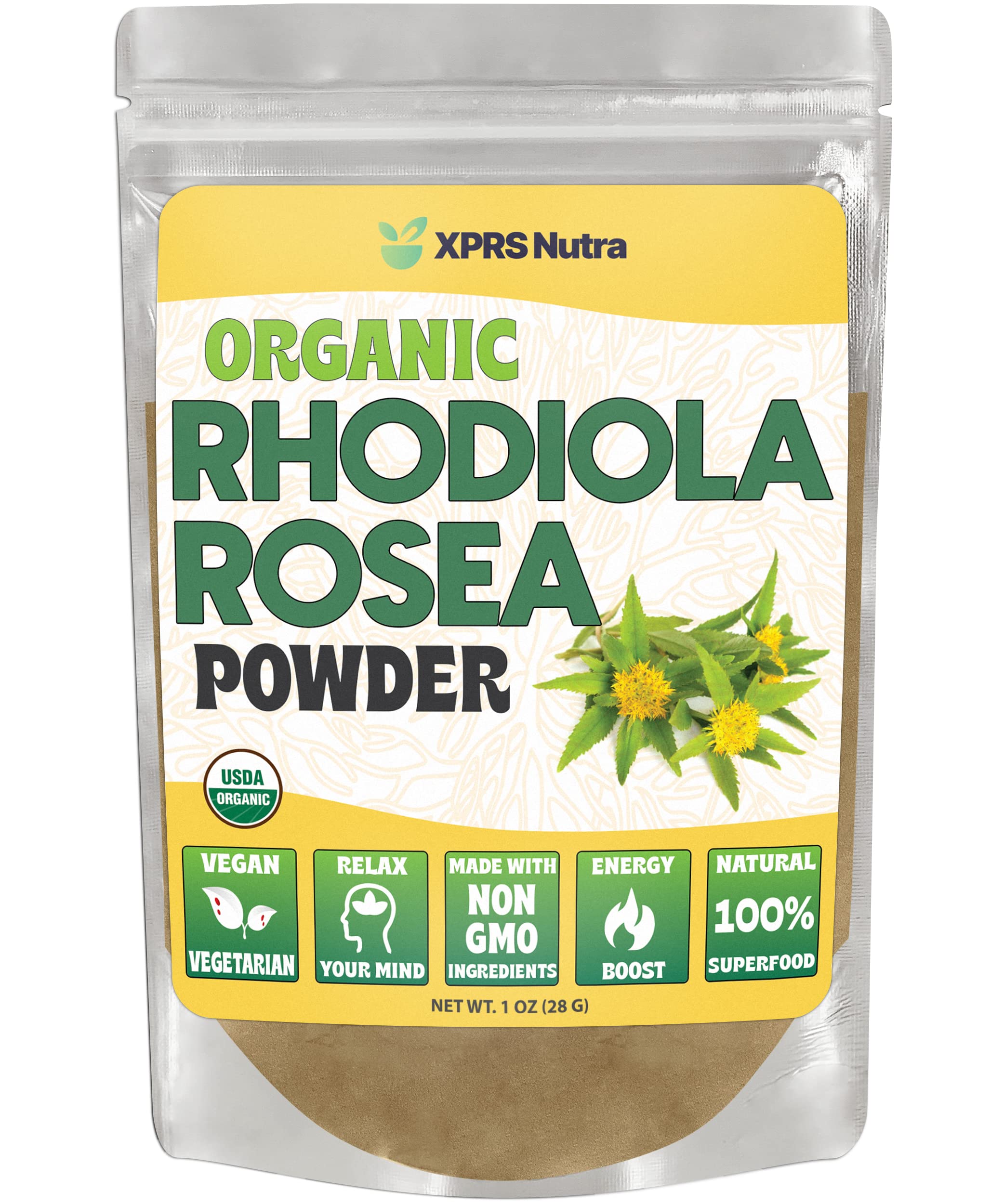 Foto 2 pulgar | Suplemento Xprs Nutra Organic Rhodiola Rosea En Polvo 30 Ml - Venta Internacional.