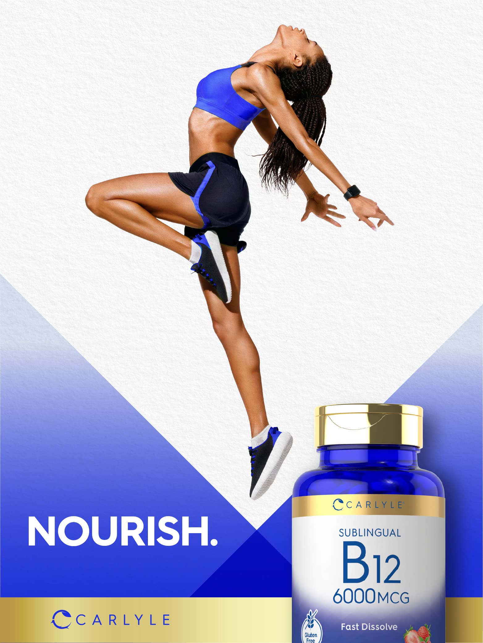 Foto 7 pulgar | Suplemento Carlyle De Vitamina B-12, 6000 Mcg, 120 Tabletas - Venta Internacional.