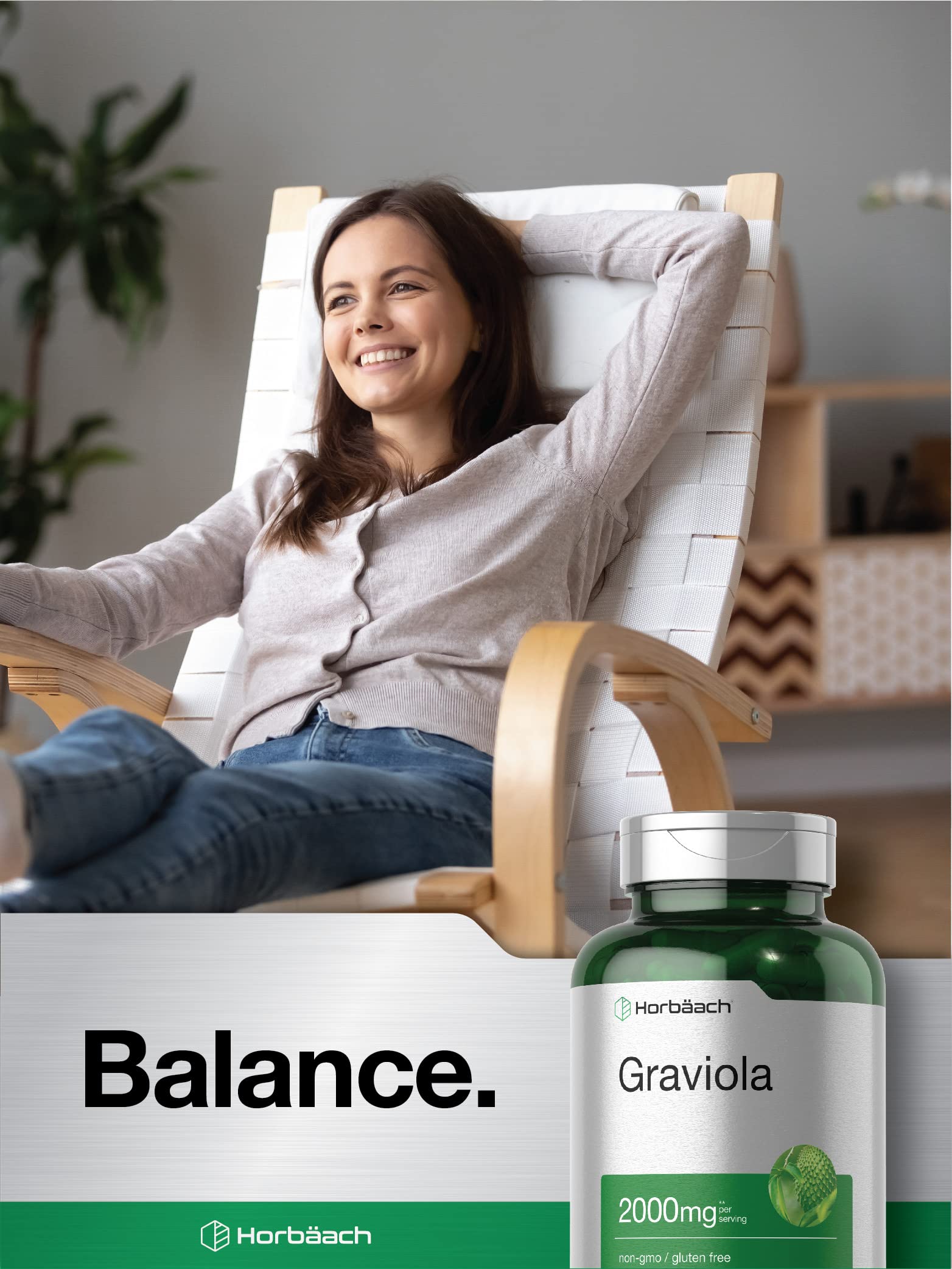 Foto 6 | Suplemento De Extracto De Graviola Horbäach 2000 Mg 120 Cápsulas - Venta Internacional.
