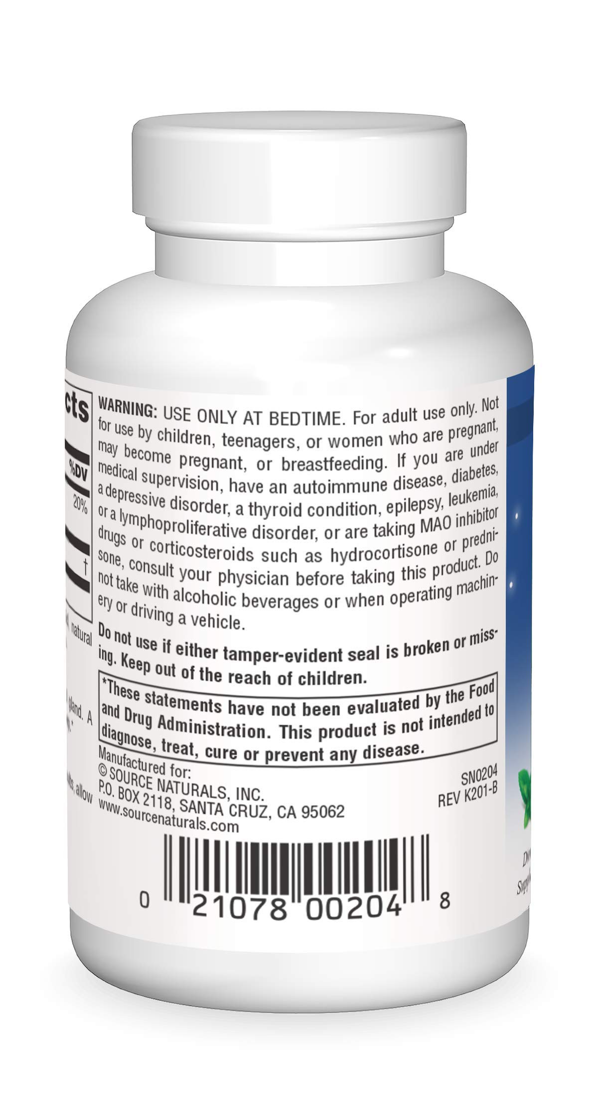 Foto 3 pulgar | Suplemento Para Dormir Source Naturals Melatonina 2,5 Mg 240 Pastillas - Venta Internacional.