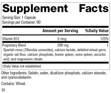 Foto 2 | Suplemento Standard Process For-til B12 90 Cápsulas - Venta Internacional.