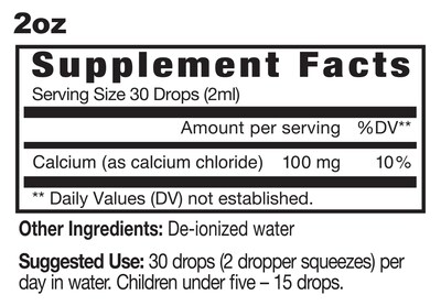 Foto 2 | Suplemento De Calcio Eidon Ionic Minerals Liquid 60 Ml - Venta Internacional.