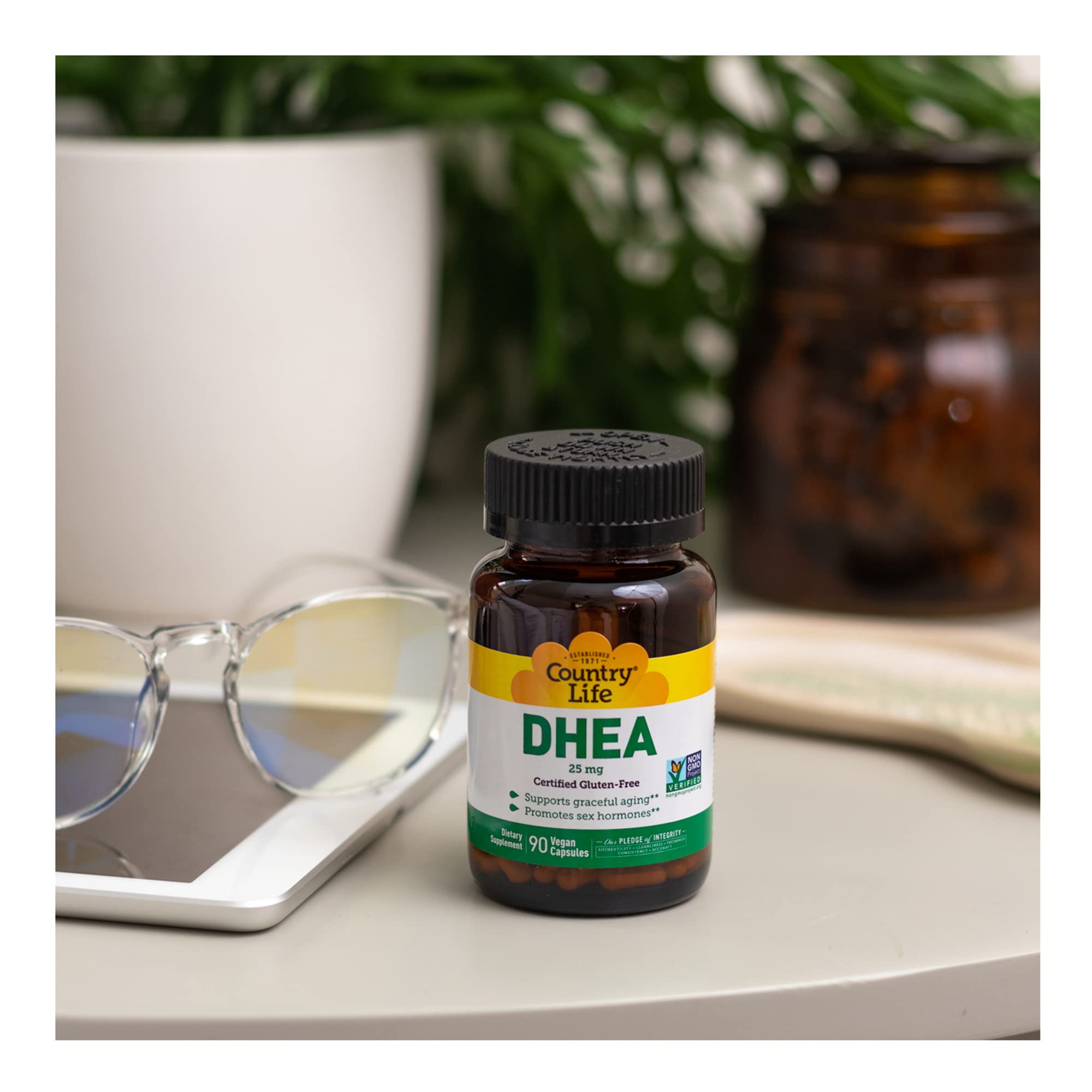 Foto 5 | Suplemento Country Life Dhea 25 Mg 90 Cápsulas Veganas - Venta Internacional.