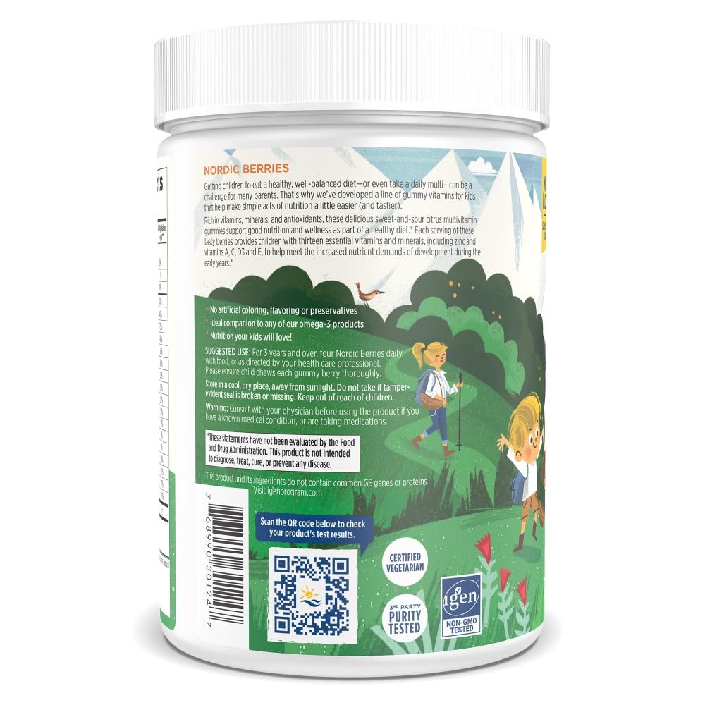 Foto 4 pulgar | Multivitamínico Nordic Naturals Nordic Berries 200 Gomitas Durante Más De 2 Años - Venta Internacional.