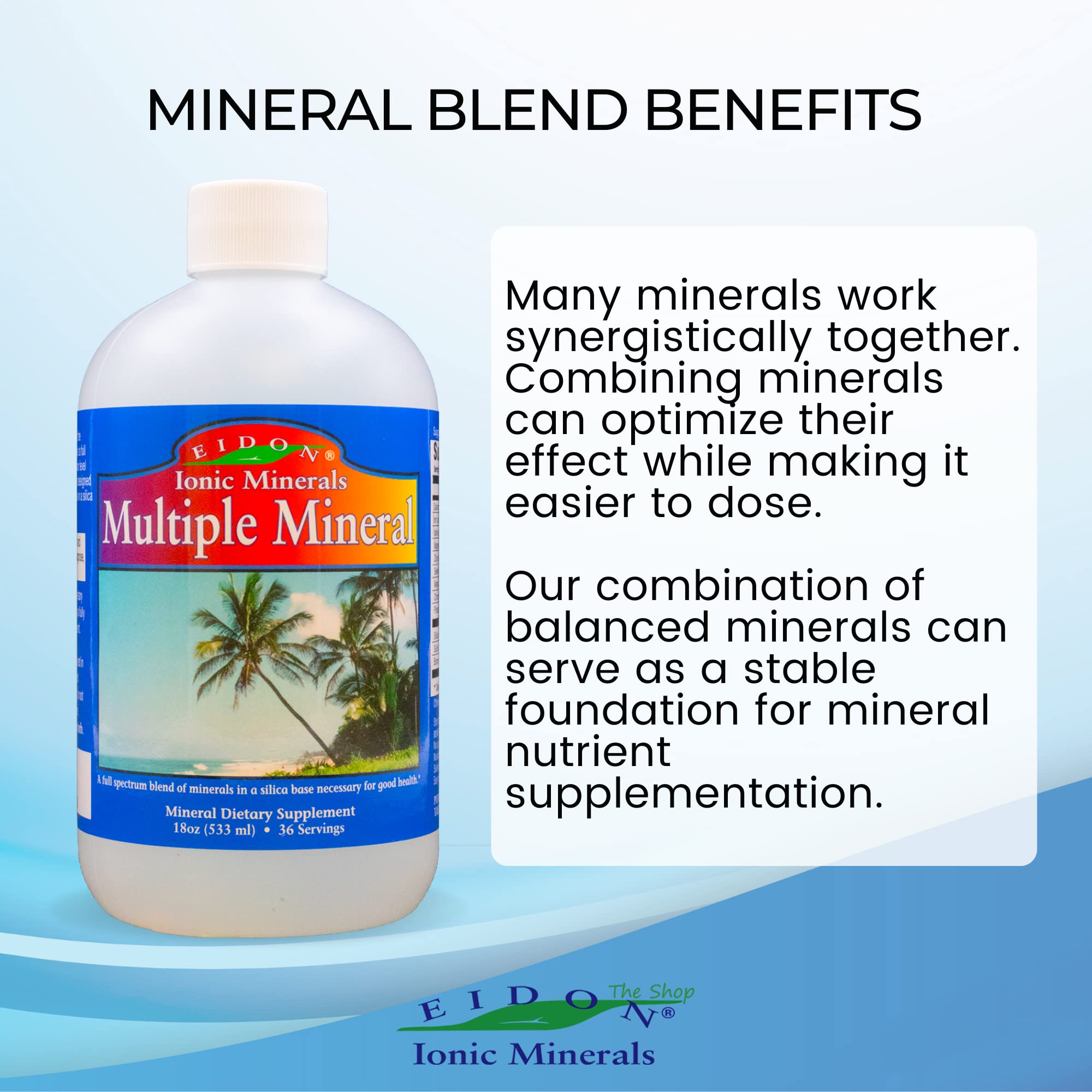 Foto 5 pulgar | Suplemento Eidon Ionic Minerals Multiple Minerals 540 Ml - Venta Internacional.