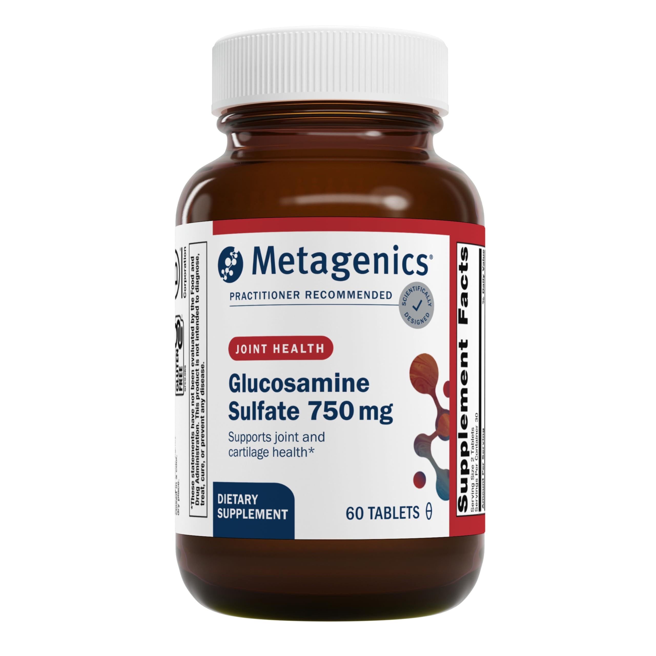 Foto 2 pulgar | Suplemento Metagenics De Sulfato De Glucosamina 750 Mg Con Vitamina C - Venta Internacional.