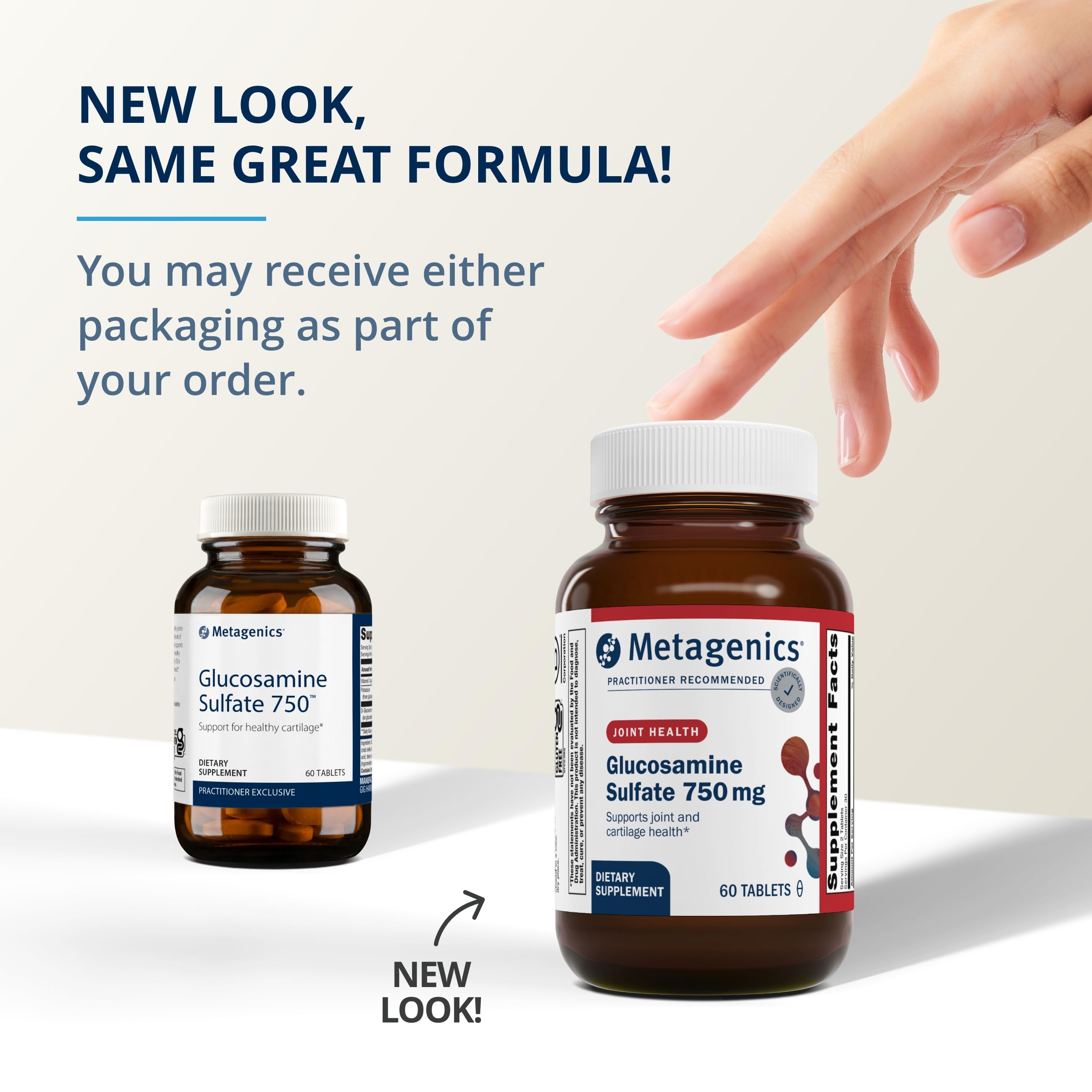 Foto 4 pulgar | Suplemento Metagenics De Sulfato De Glucosamina 750 Mg Con Vitamina C - Venta Internacional.