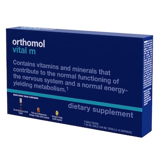 Foto 2 | Suplemento Multivitamínico Orthomol Vital M Para Hombre, Suministro De 7 Días - Venta Internacional.