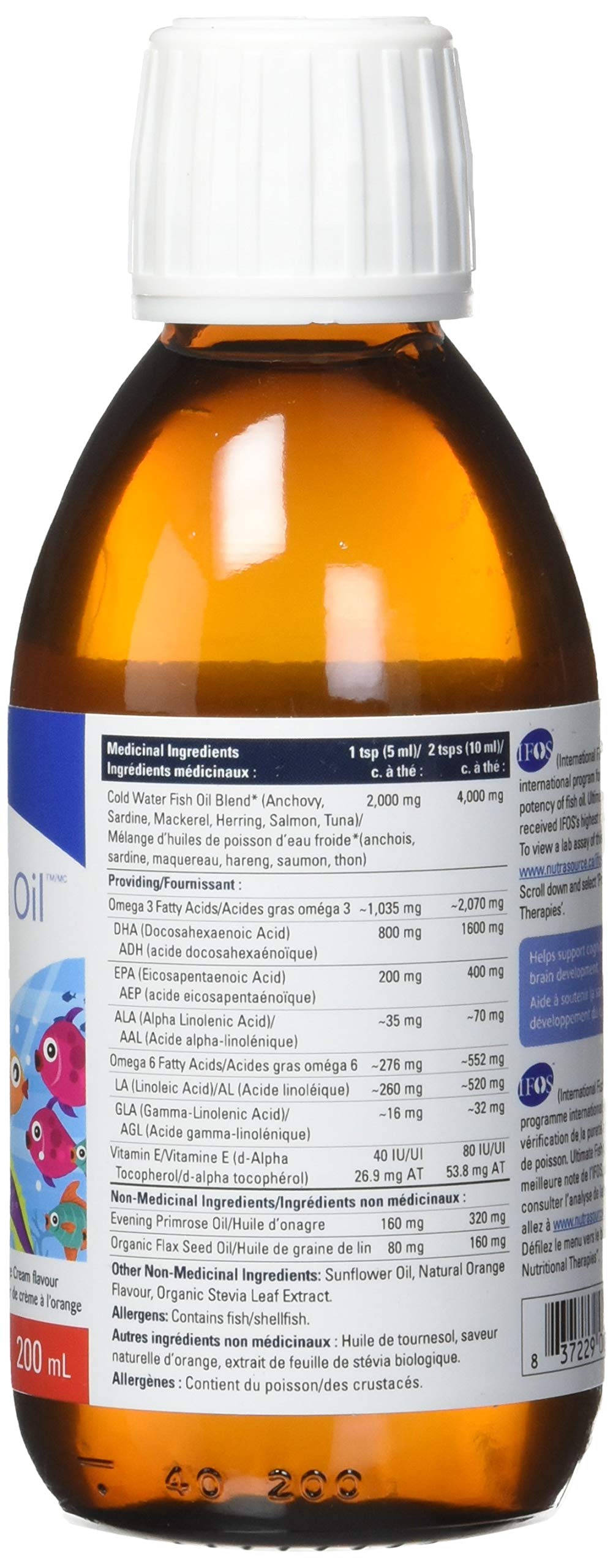Foto 3 | Suplemento De Aceite De Pescado Progressive Ultimate Kids 200 Ml - Venta Internacional.