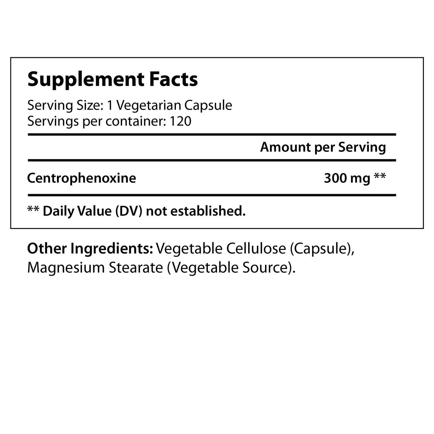 Foto 3 pulgar | Suplemento Longlife Nutri Centrophenoxine 300 Mg X 120 Cápsulas - Venta Internacional.