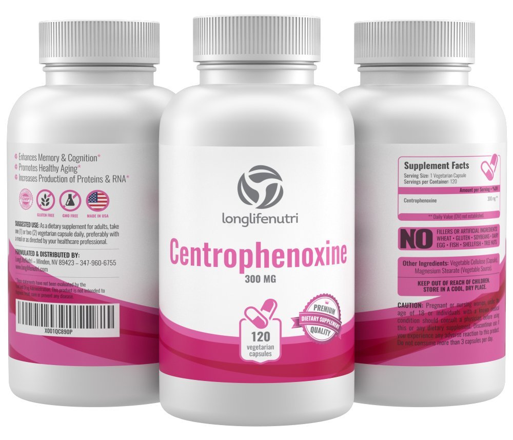 Foto 8 pulgar | Suplemento Longlife Nutri Centrophenoxine 300 Mg X 120 Cápsulas - Venta Internacional.