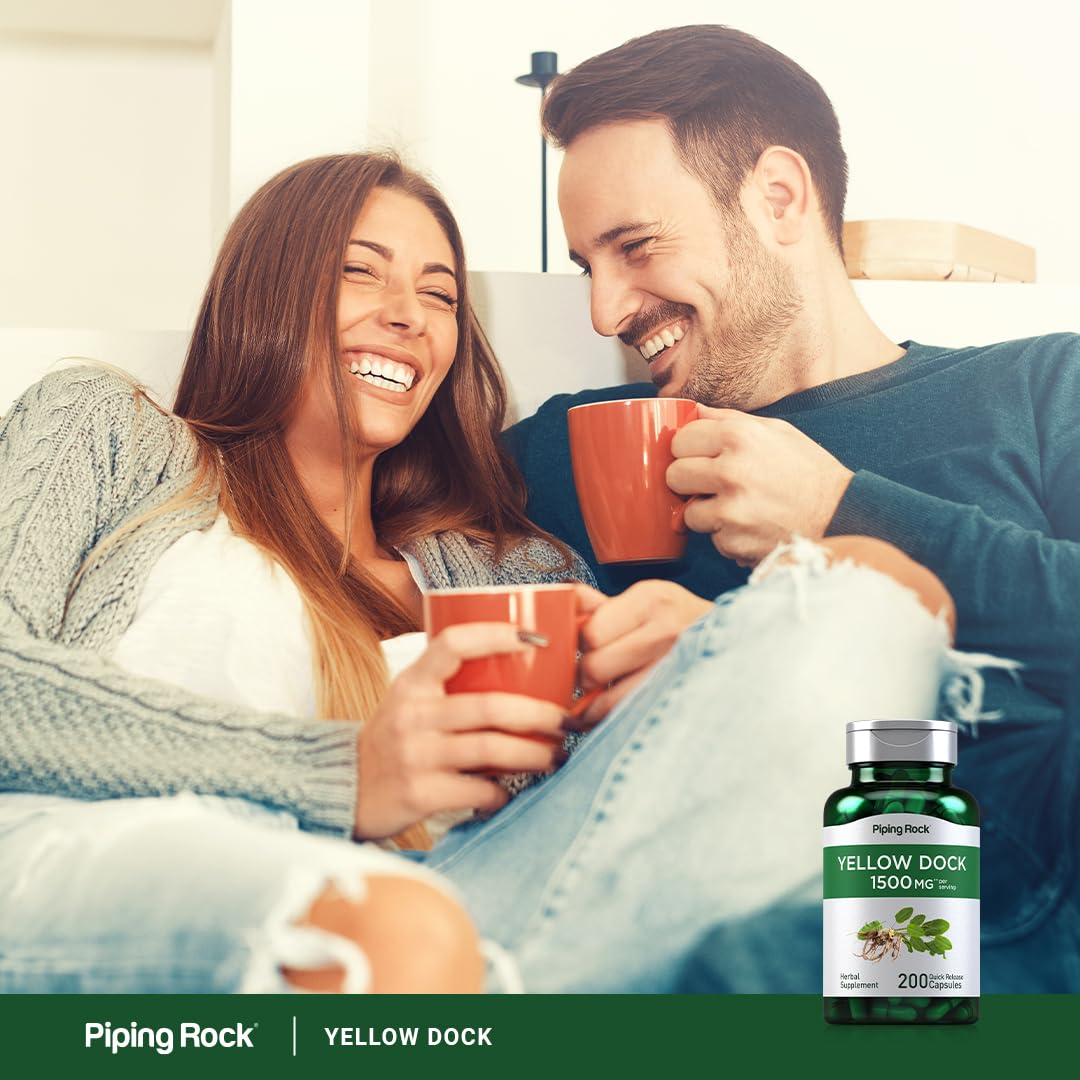 Foto 7 pulgar | Suplemento Piping Rock Yellow Dock Root 1500 Mg 200 Cápsulas - Venta Internacional.